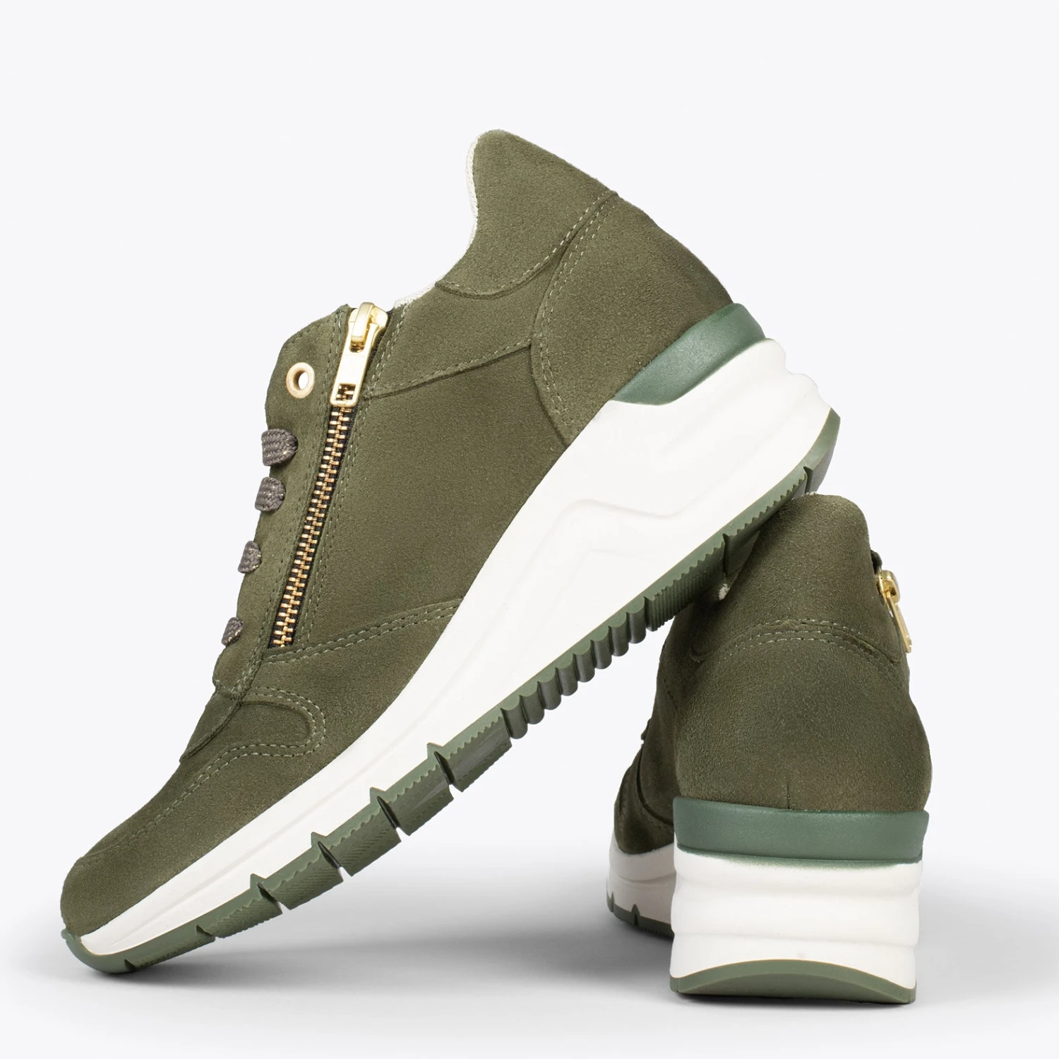 BLUCHER SPORT – Baskets Compensées Pour Femme VERT – Image 3