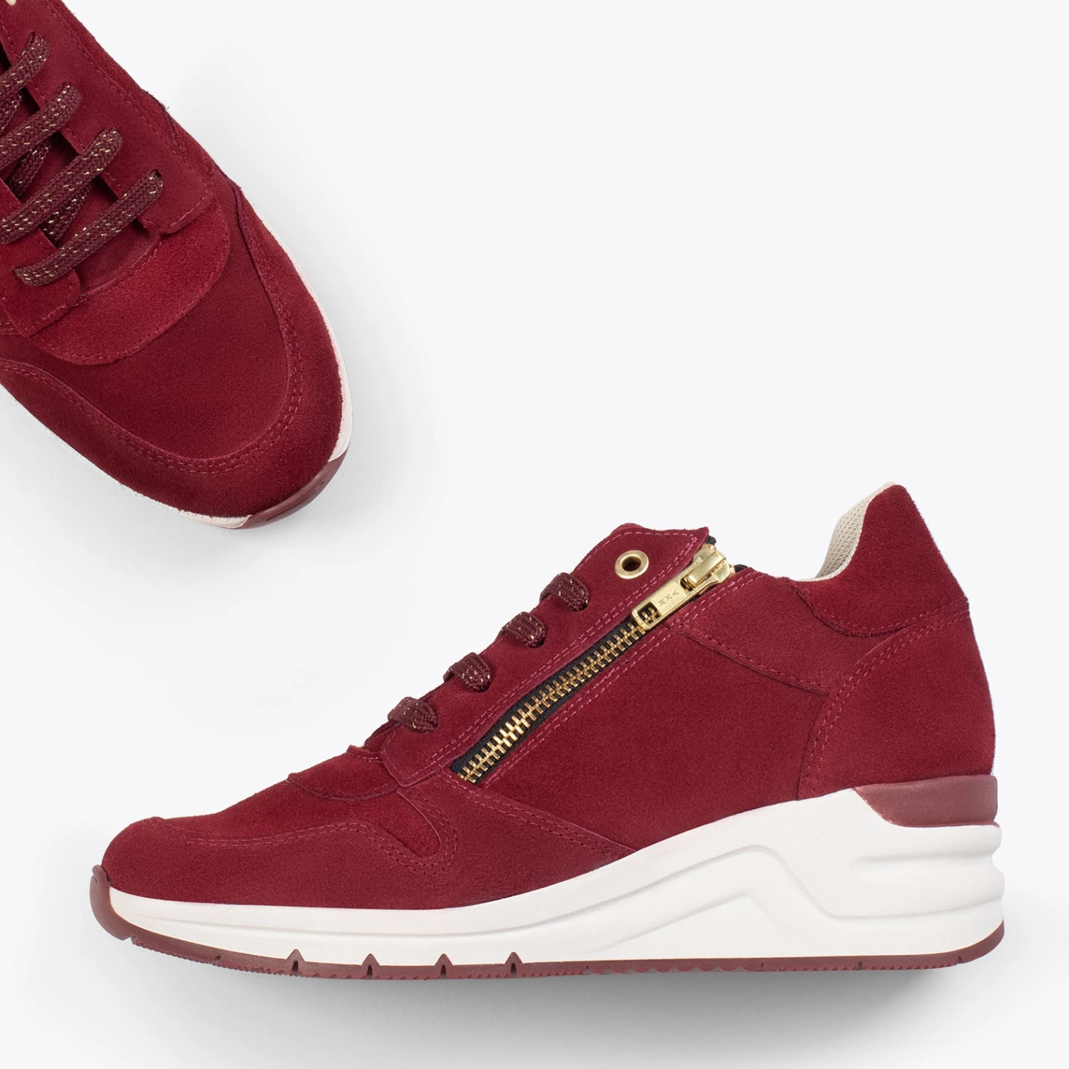 BLUCHER SPORT – Baskets Compensées Pour Femme GRENAT – Image 2