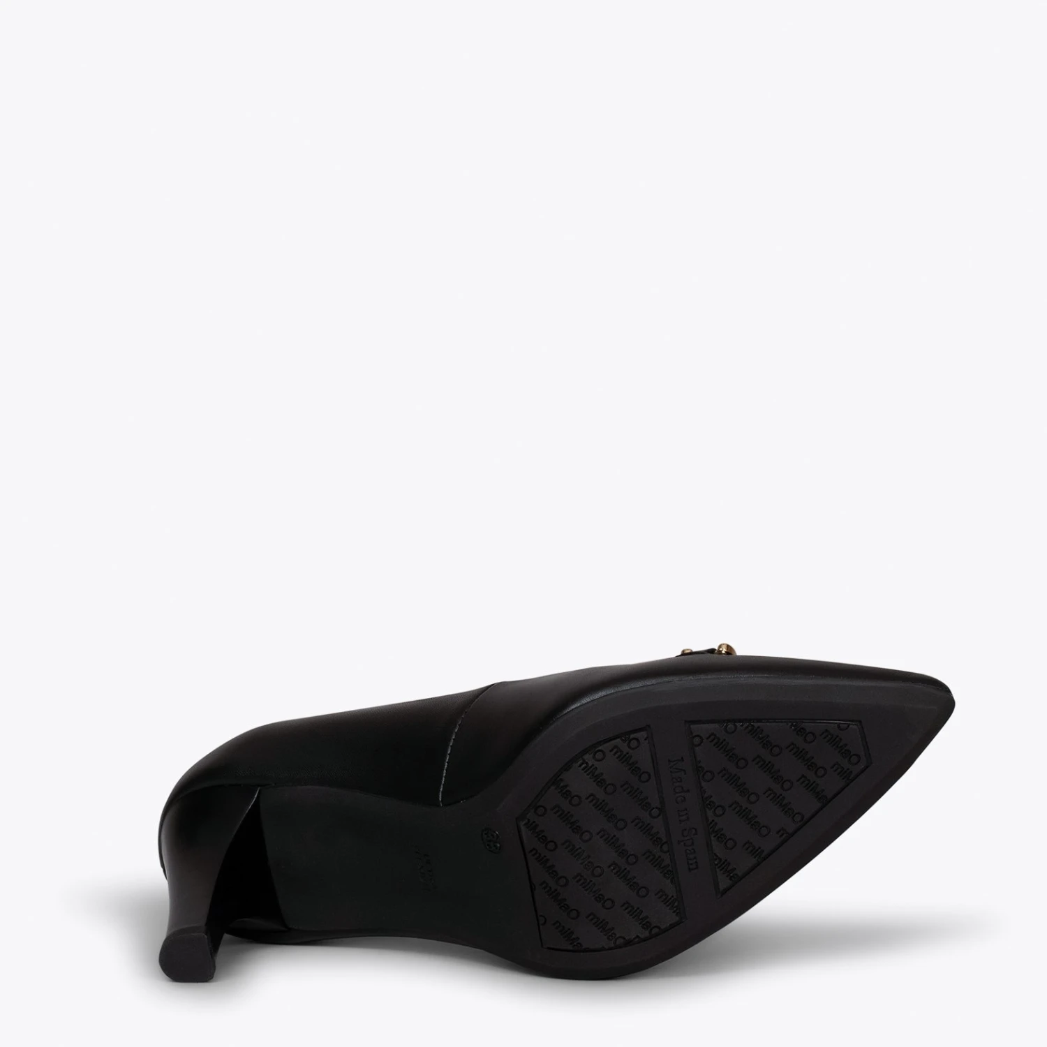 NIGHT - Chaussures NOIR à Talon Haut Avec Détail Doré – Image 5