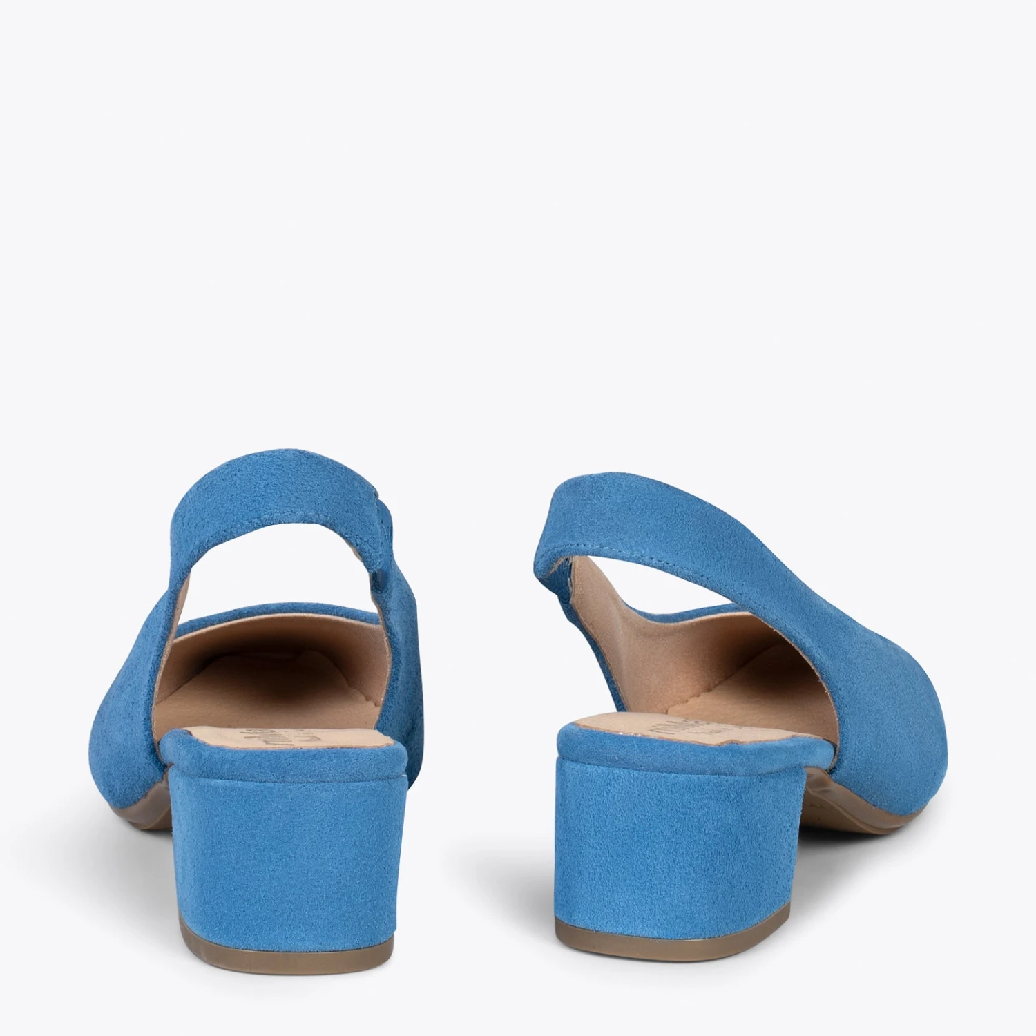 URBAN LADY – Escarpins à Talon Moyen à Bride Arrière BLEU – Image 3