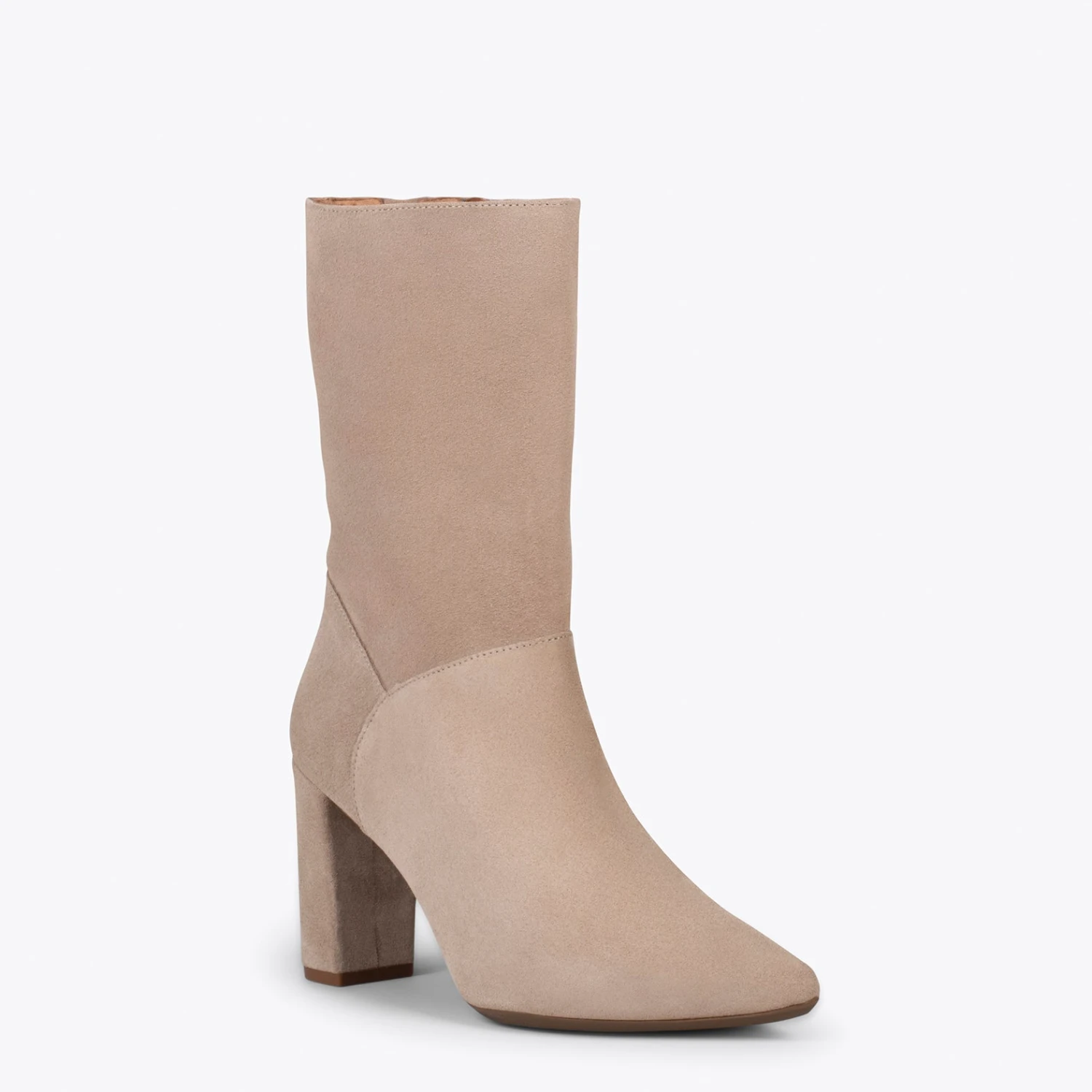 LYON – Bottine Mi-mollet BEIGE – Image 4