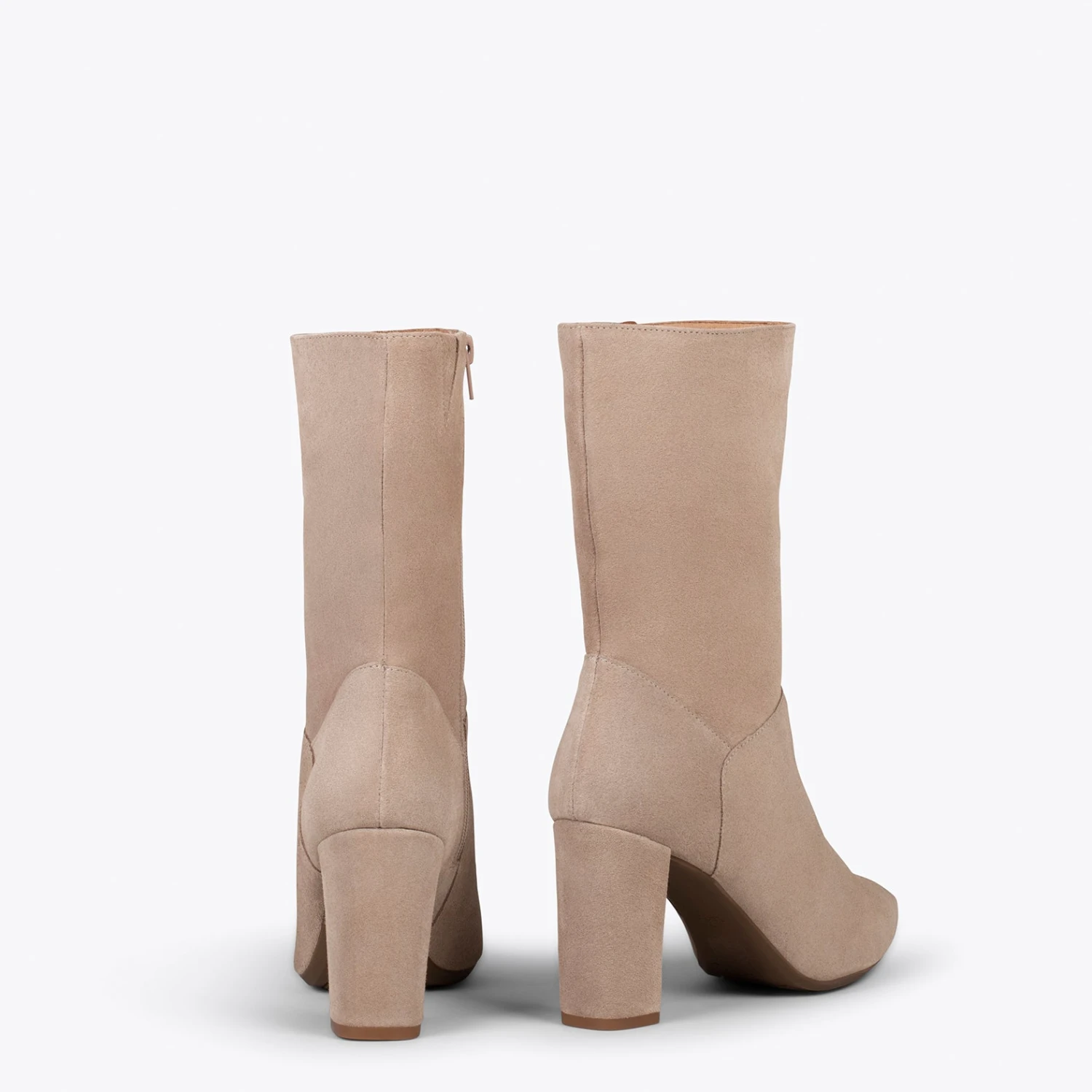 LYON – Bottine Mi-mollet BEIGE – Image 3