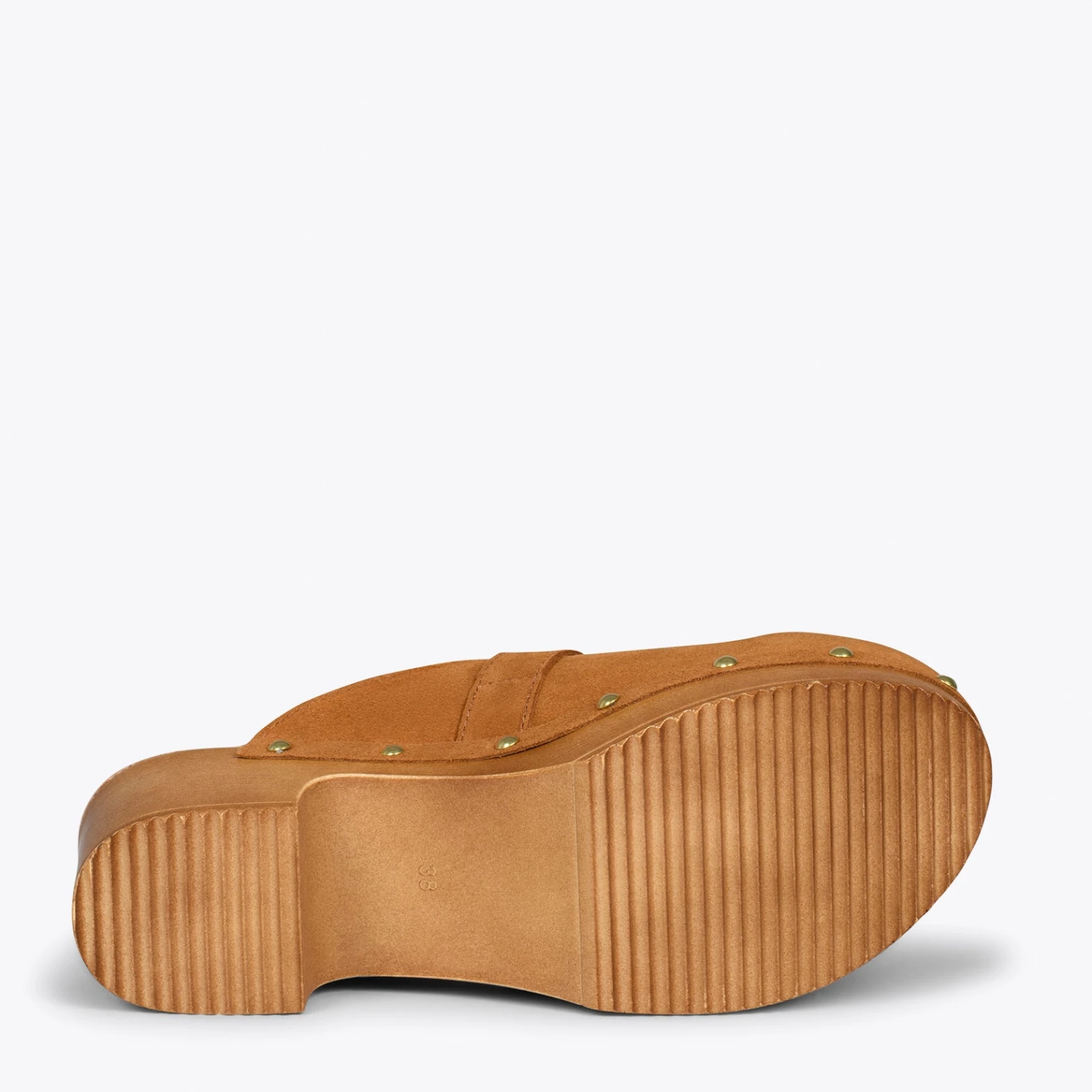 NIZA – Sabots à Talon Bas Et Plateforme CAMEL – Image 5