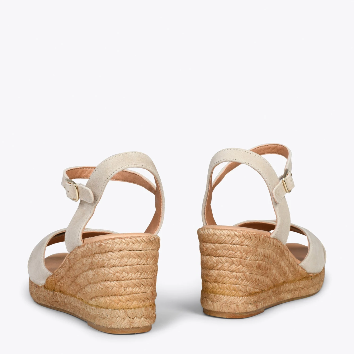 CALPE – Espadrilles Artisanales à Lanières Et Boucle BEIGE – Image 3