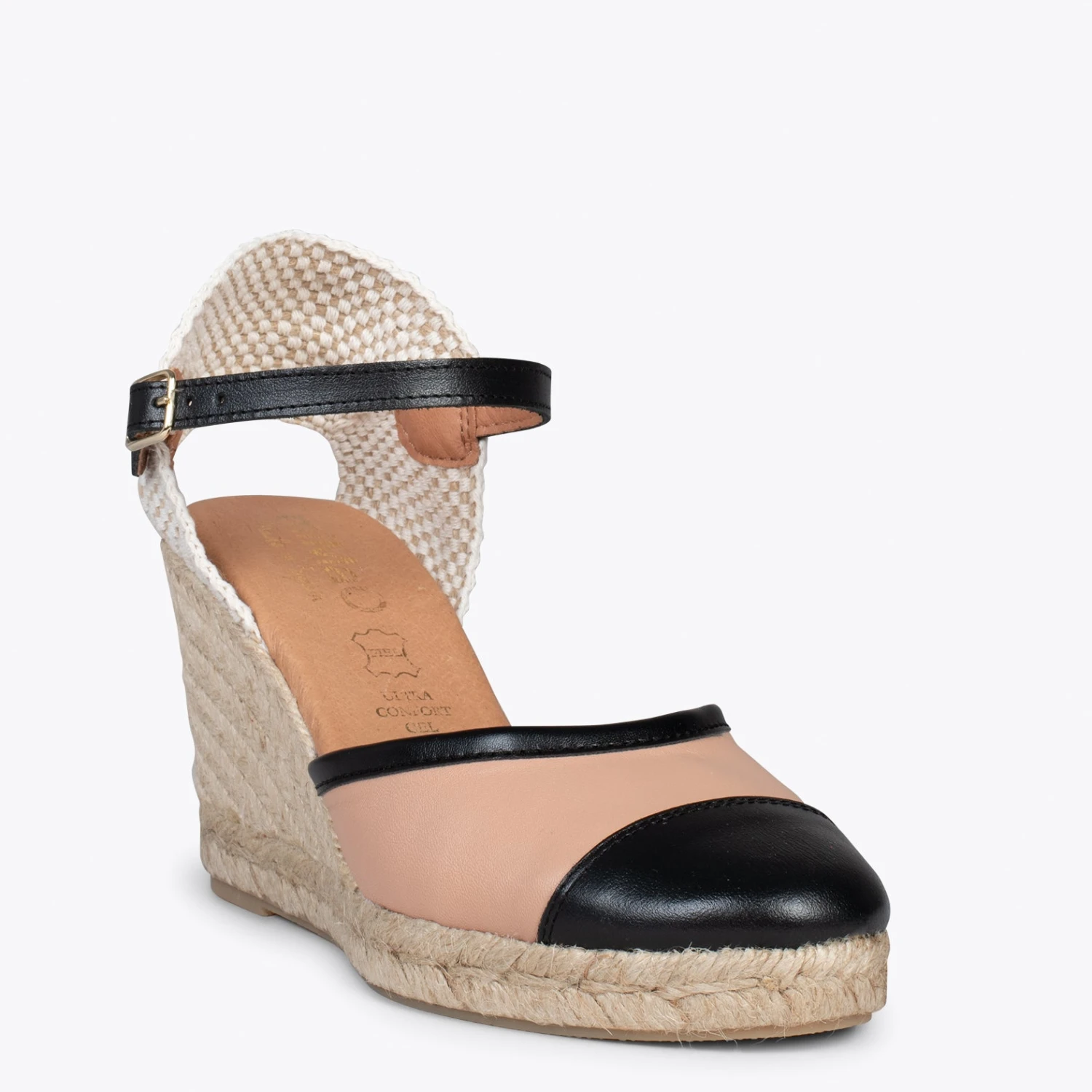 VALENCIANA – Espadrilles Compensées En Cuir Nappa MAKE UP – Image 4