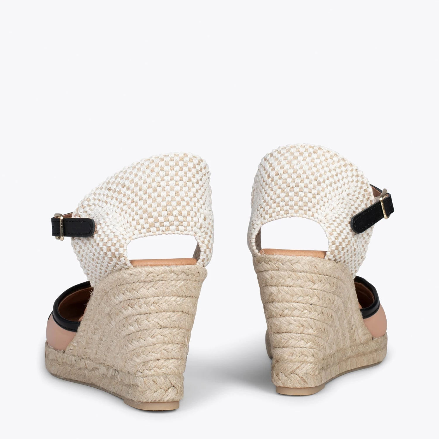 VALENCIANA – Espadrilles Compensées En Cuir Nappa MAKE UP – Image 3