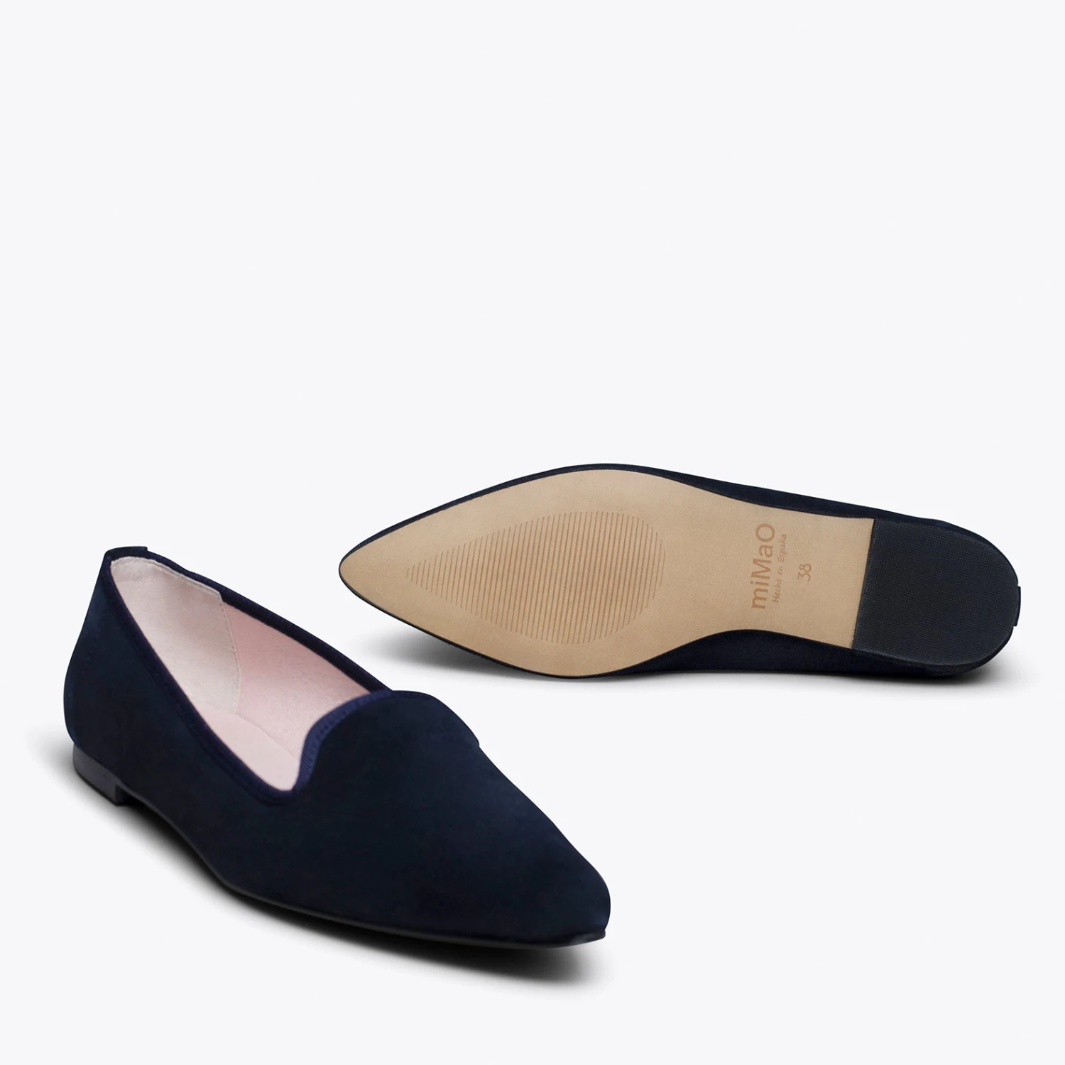 SLIPPER - Slipper En Cuir BLEU Avec Bout Pointu – Image 5