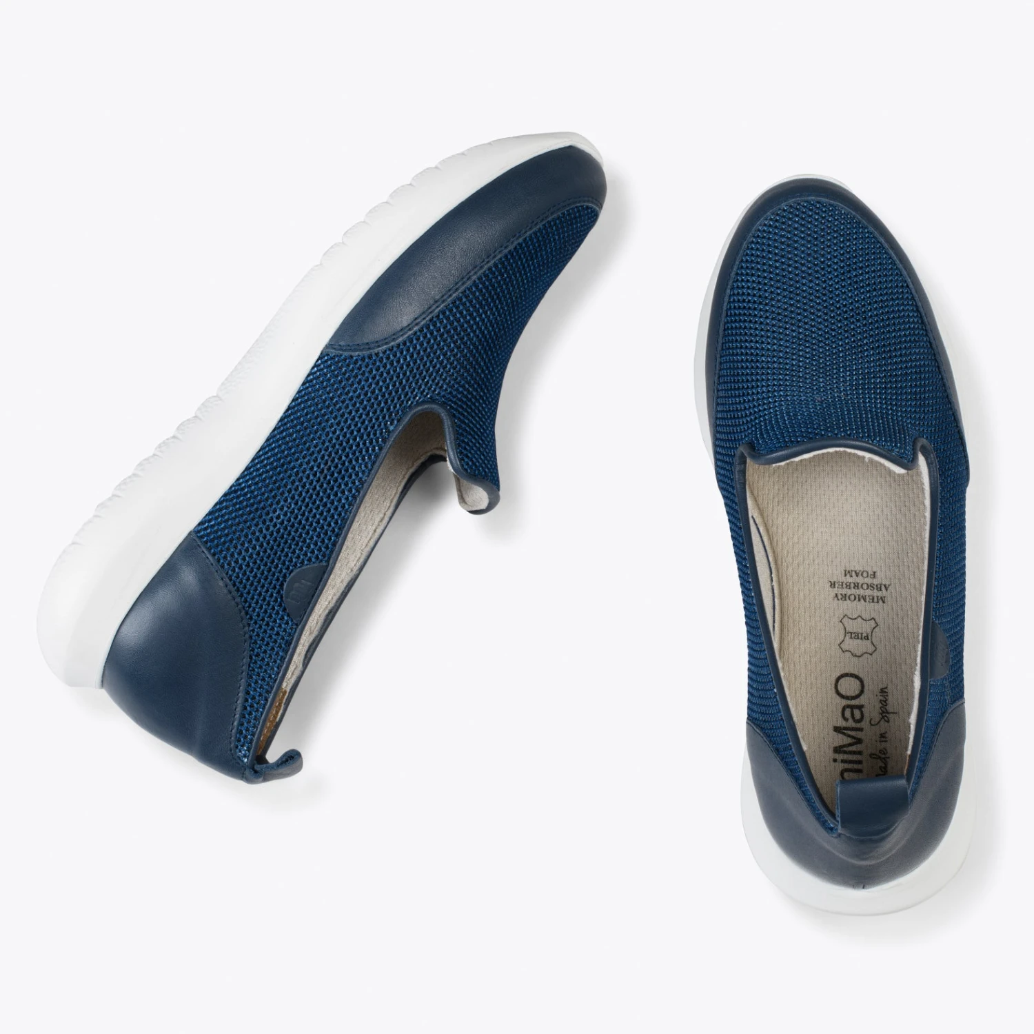 SLIPPER SPORT – Baskets à Enfiler En Maille BLEU MARINE – Image 2