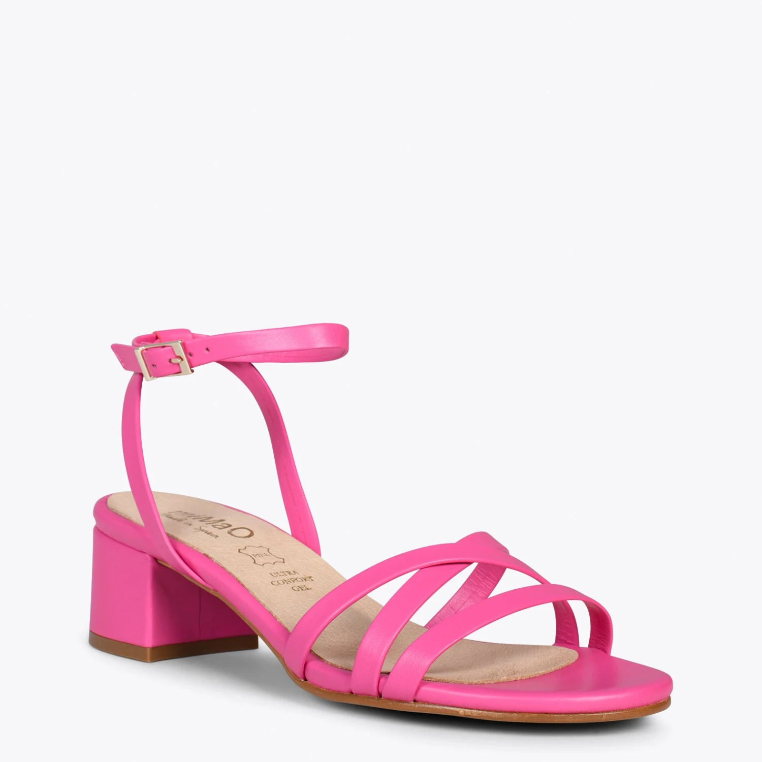 VIENA - Sandales à Lanières Fines Et à Talons Bas ROSE – Image 4