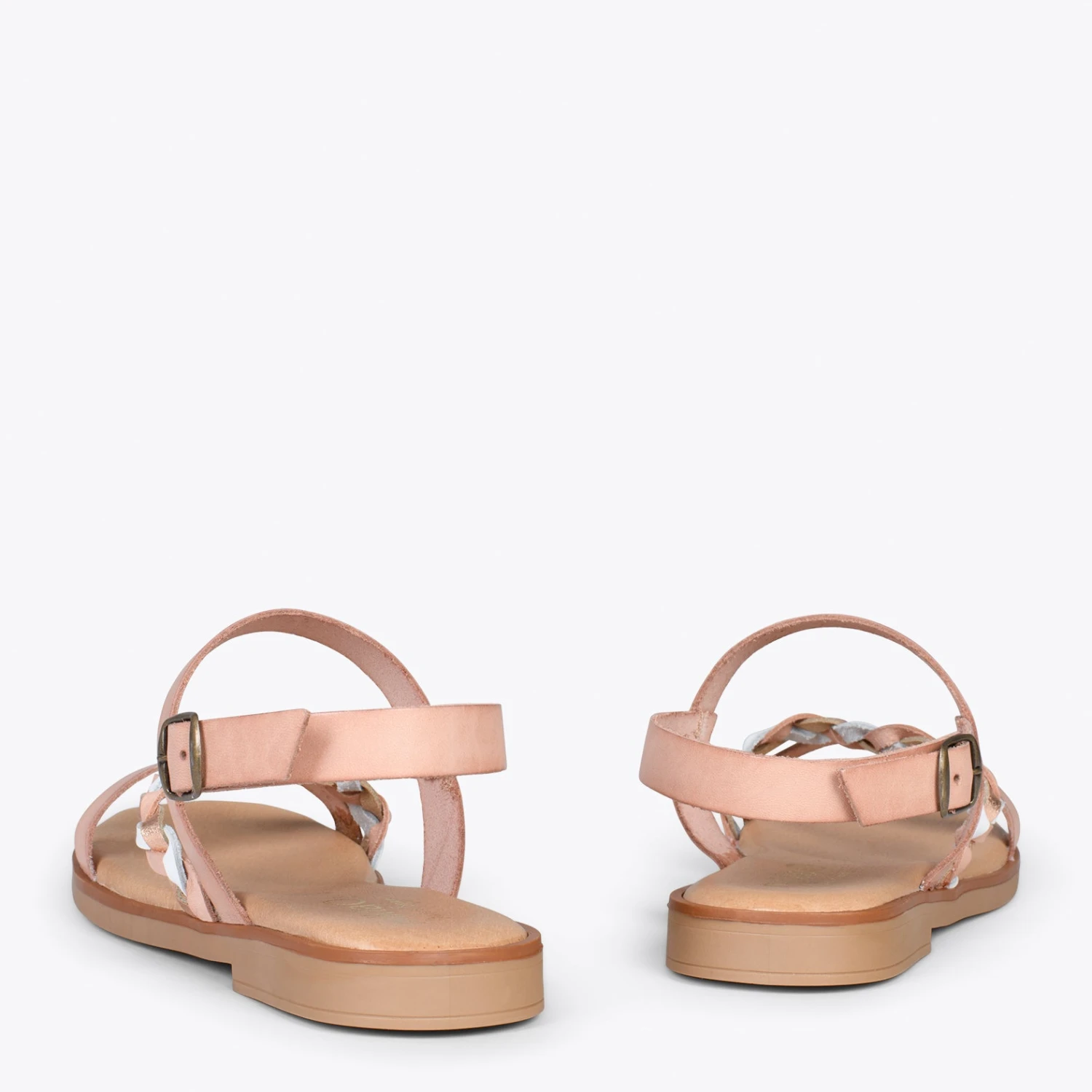 ASTER - Sandales Plates Avec Boucle NUDE – Image 3