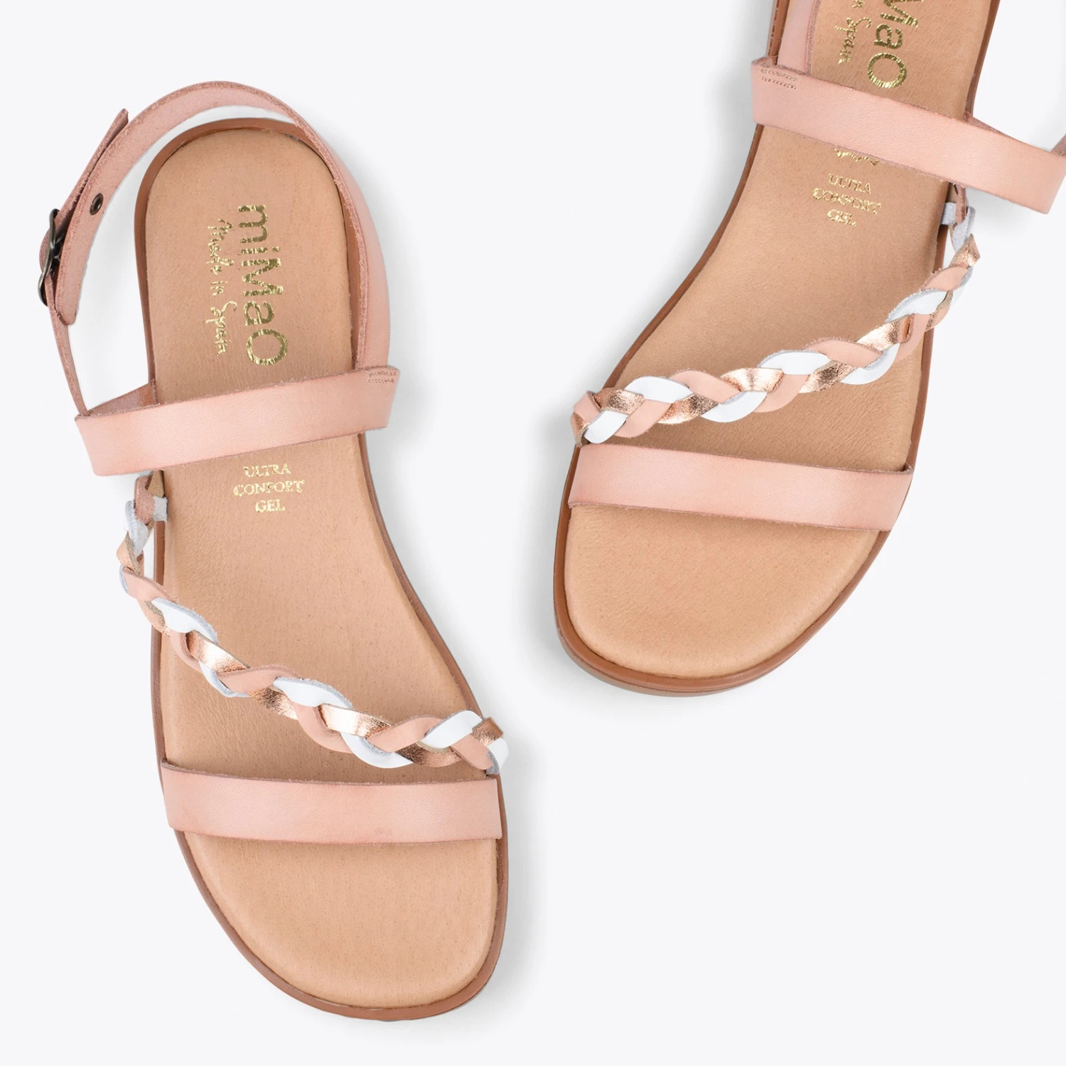 ASTER - Sandales Plates Avec Boucle NUDE – Image 2