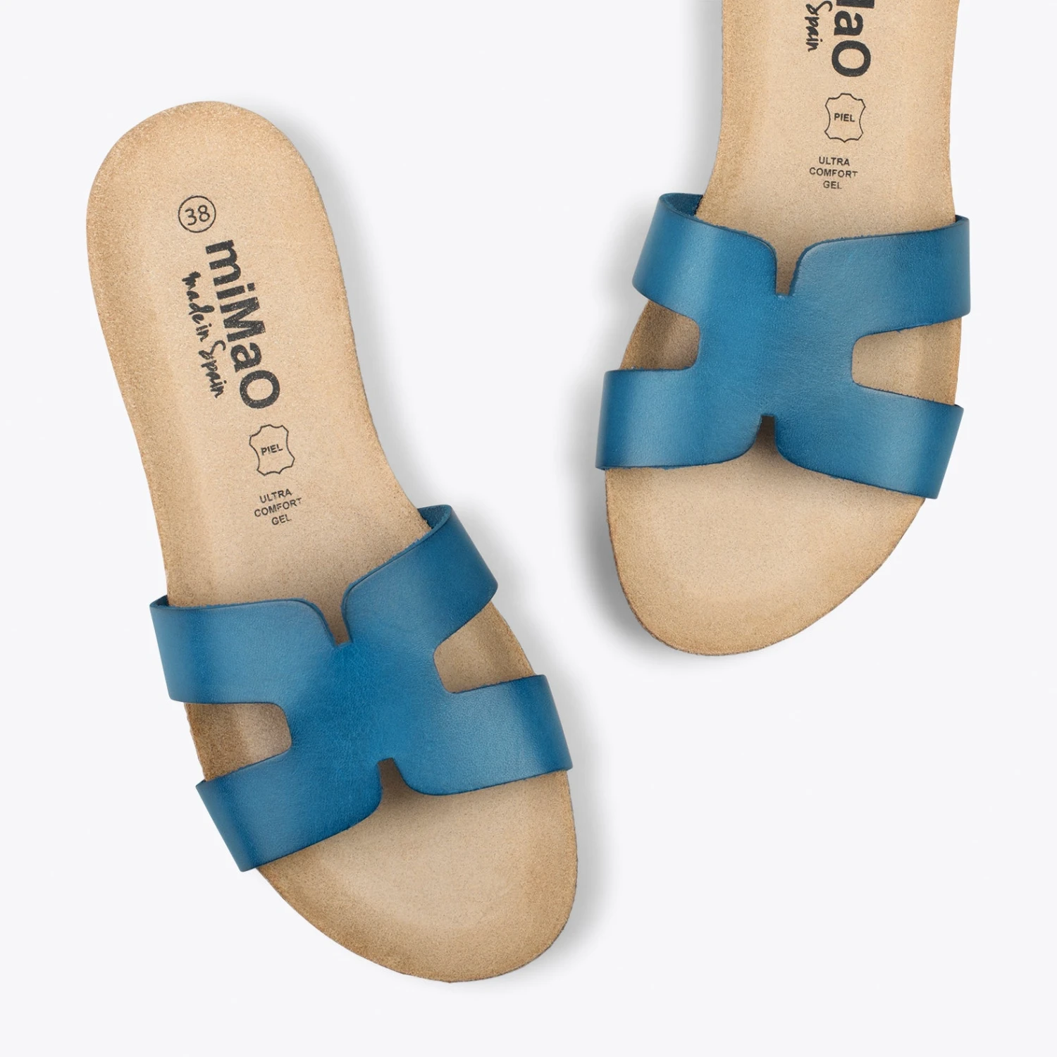 CLIVIA – Sandales Plates BLEU – Image 2