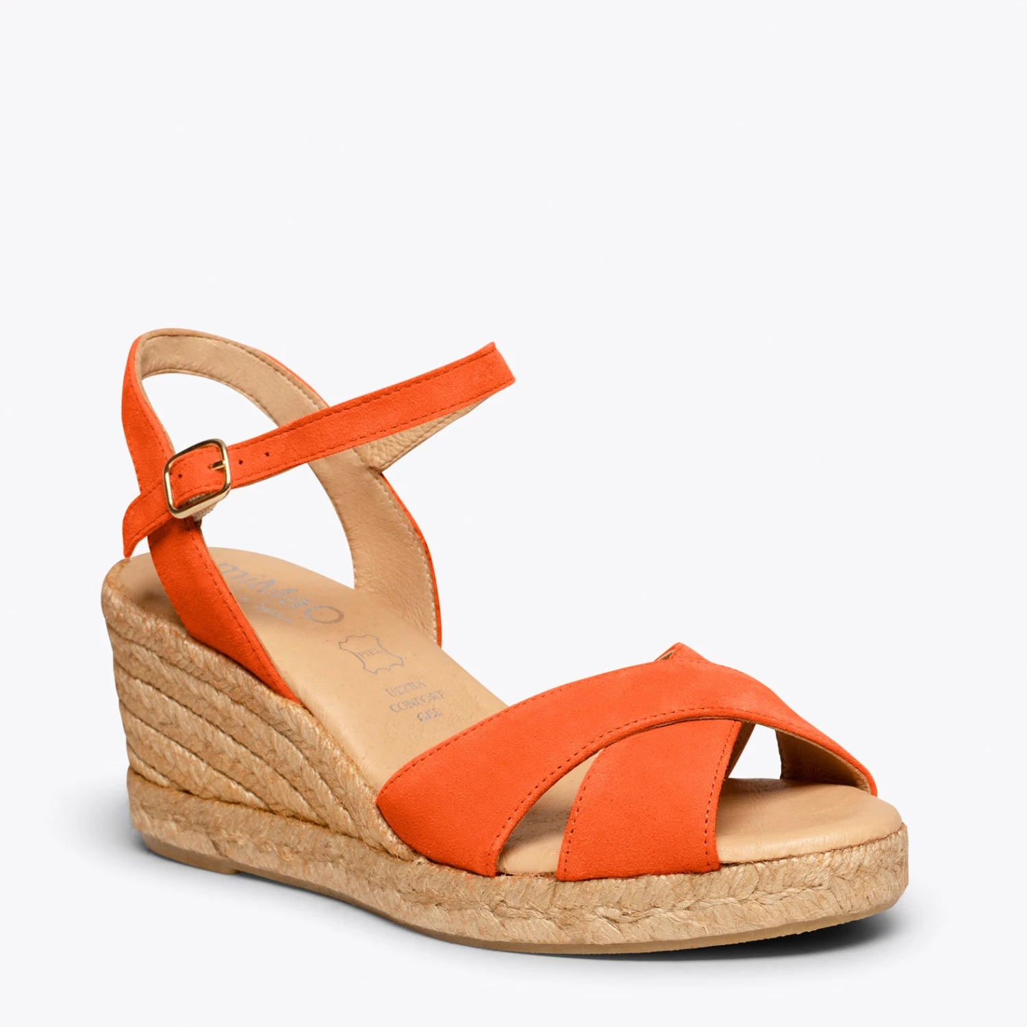 CALPE – Espadrilles Artisanales à Lanières Et Boucle ORANGE – Image 4