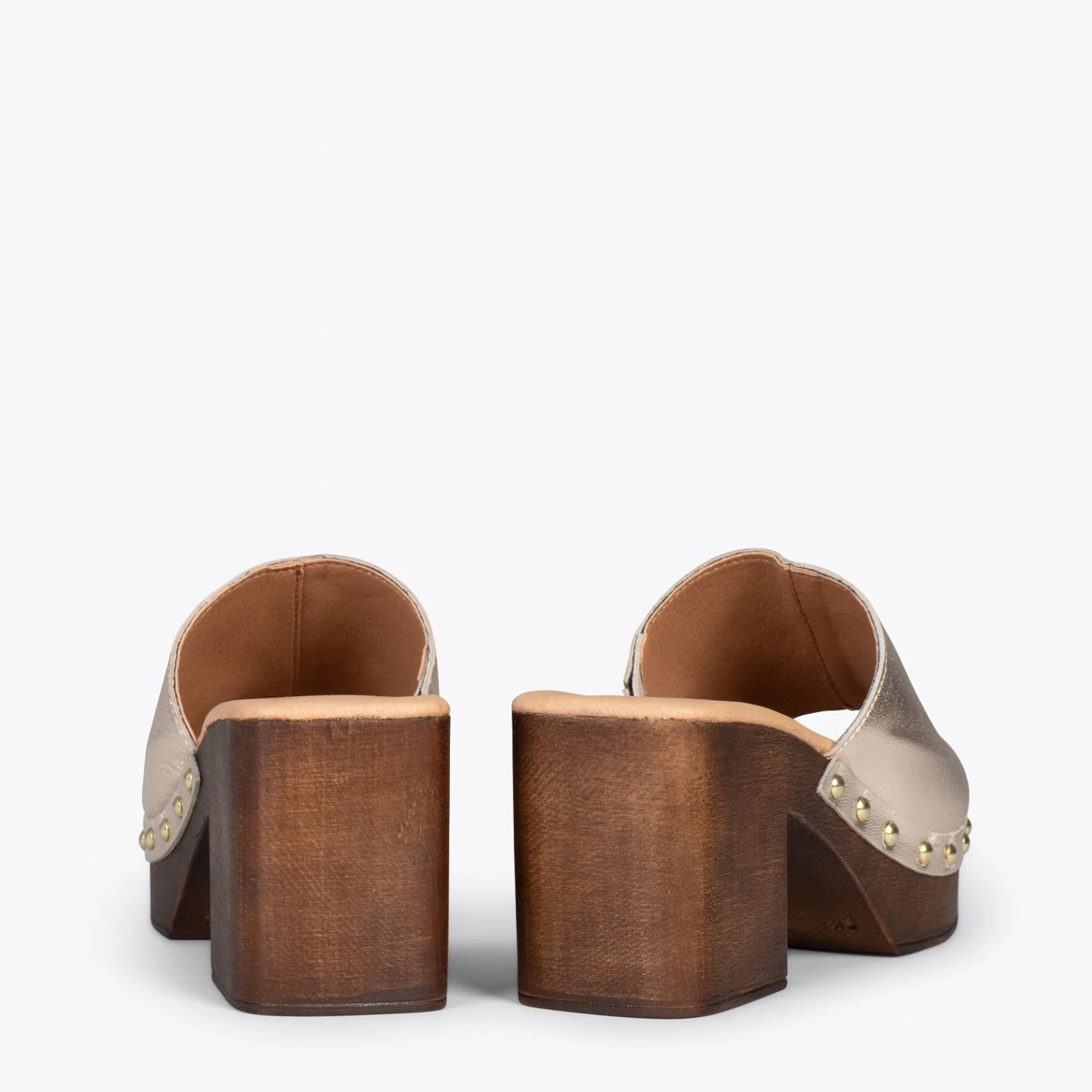 HOLIDAY – Sabot Avec Talon Et Plateforme PLATINE – Image 3