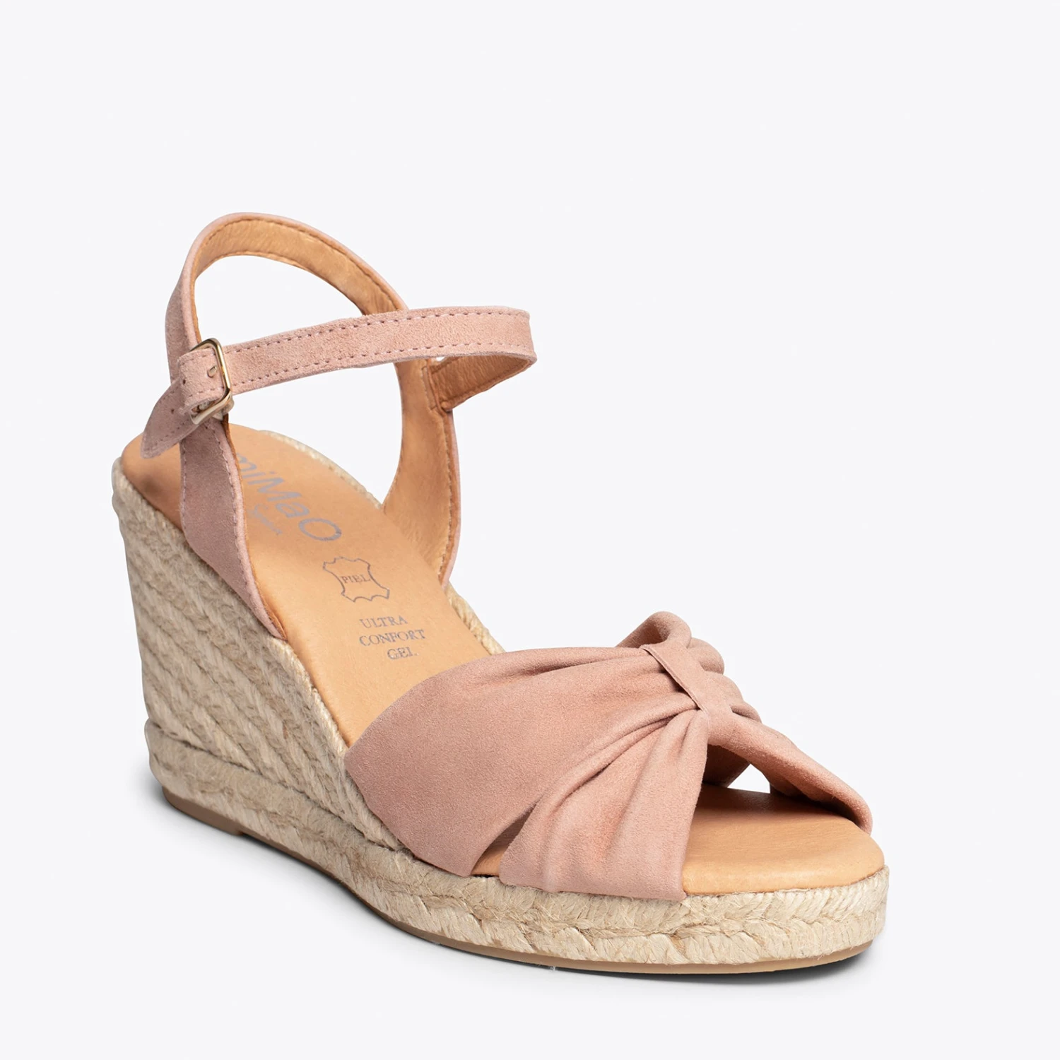 CONIL – Sandales Espadrilles Compensées NUDE – Image 5