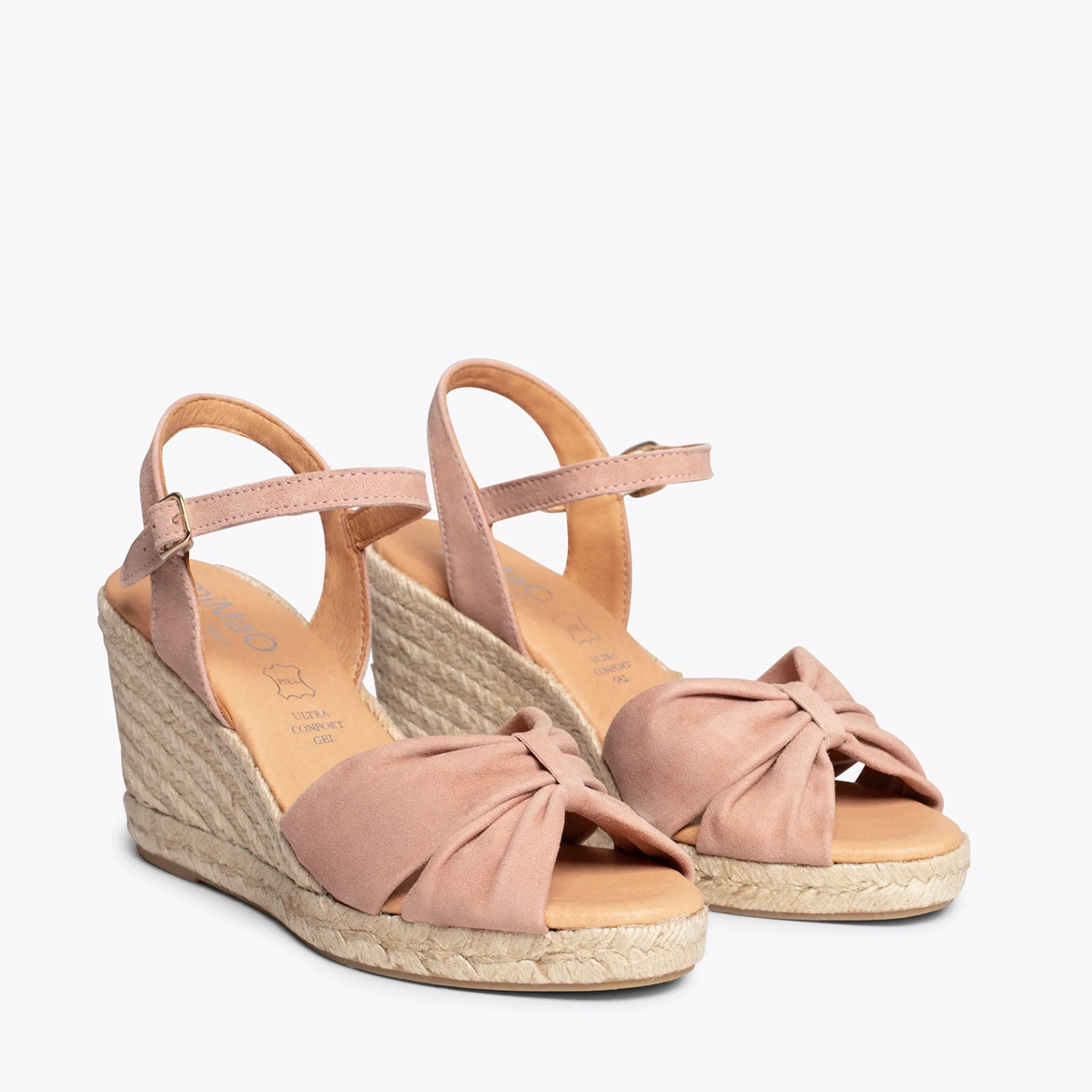 CONIL – Sandales Espadrilles Compensées NUDE – Image 2