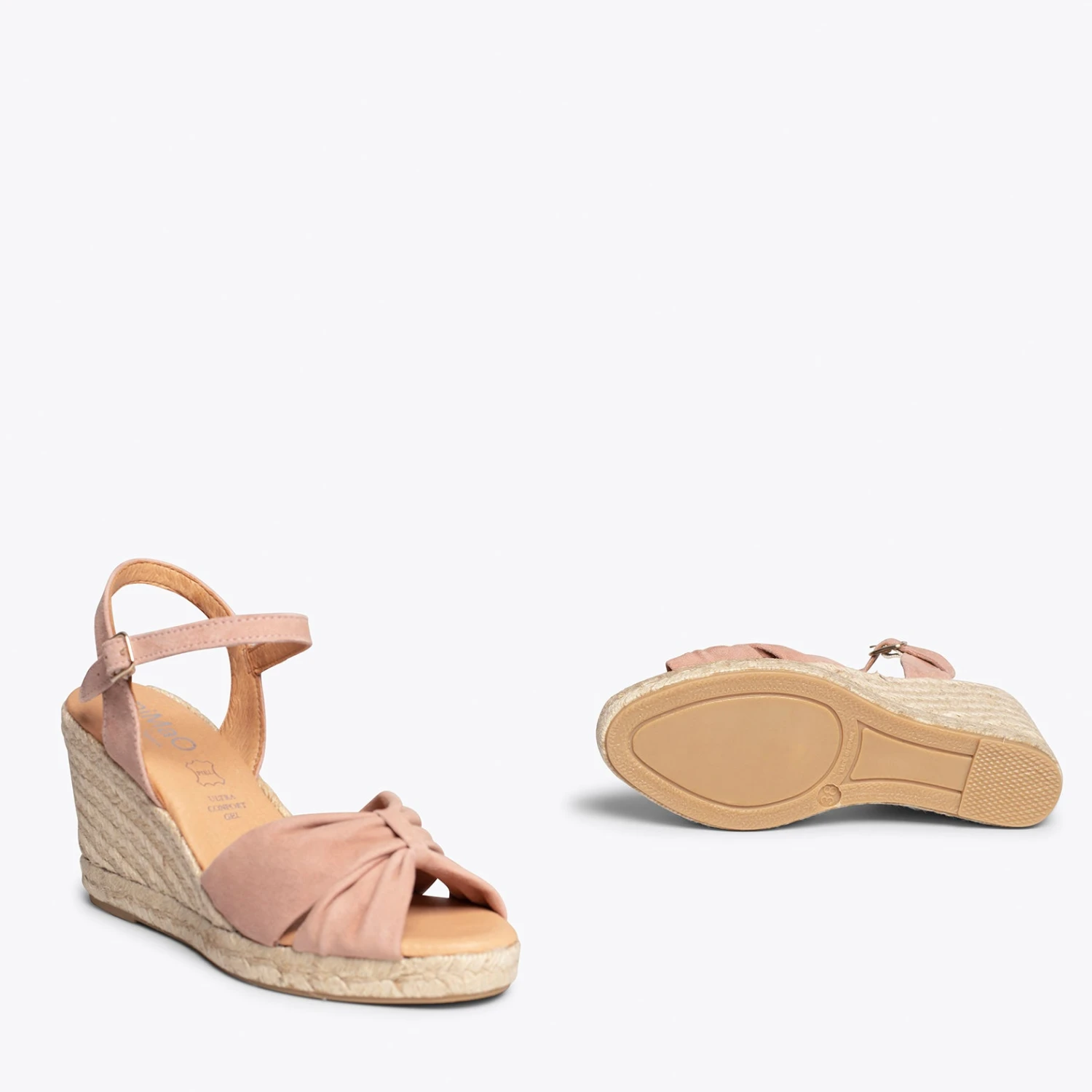 CONIL – Sandales Espadrilles Compensées NUDE – Image 6