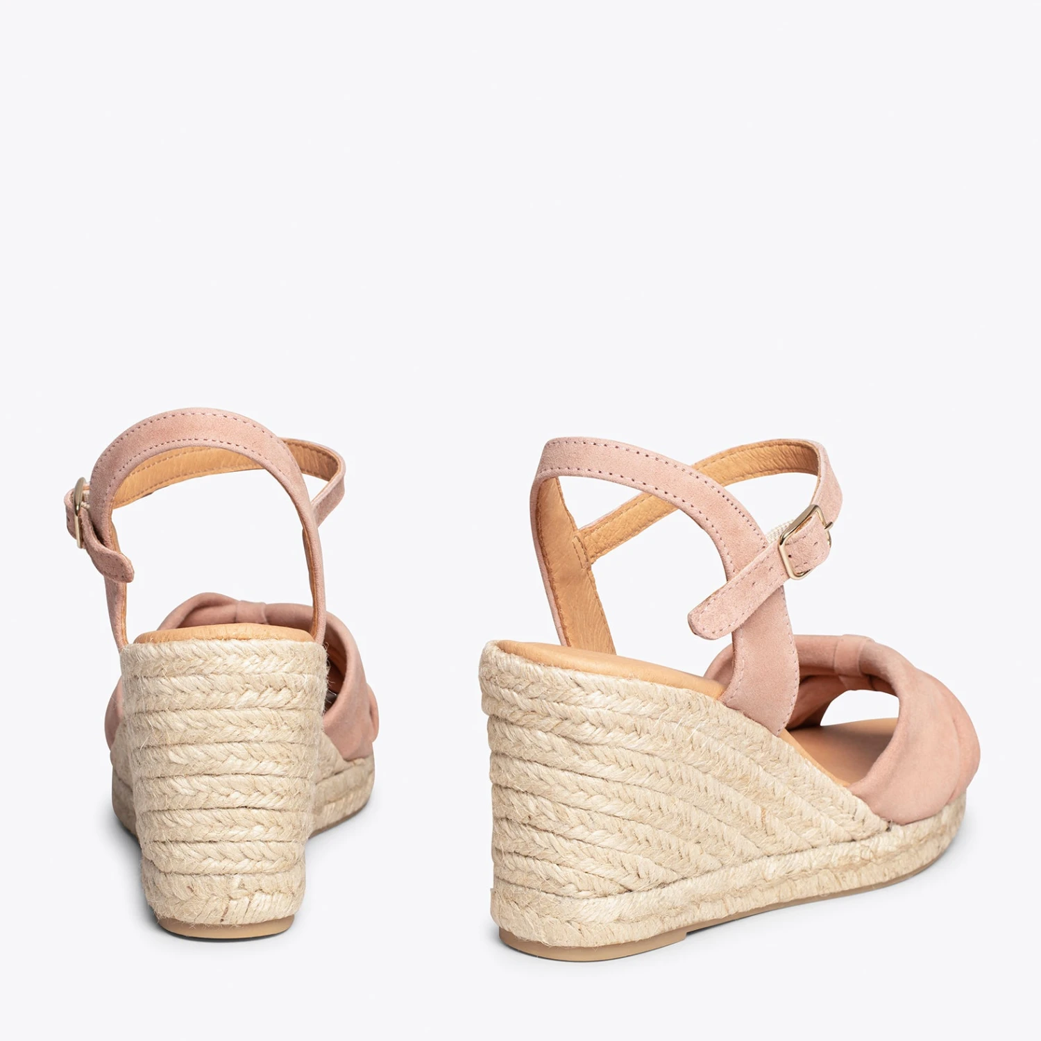 CONIL – Sandales Espadrilles Compensées NUDE – Image 4