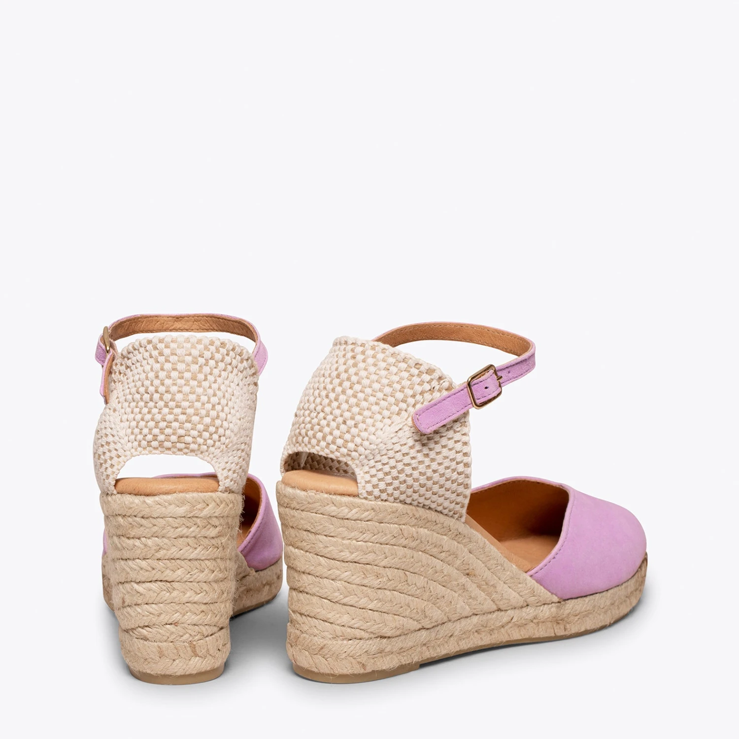 NERJA – Espadrilles à Talon Haut MAUVE – Image 3