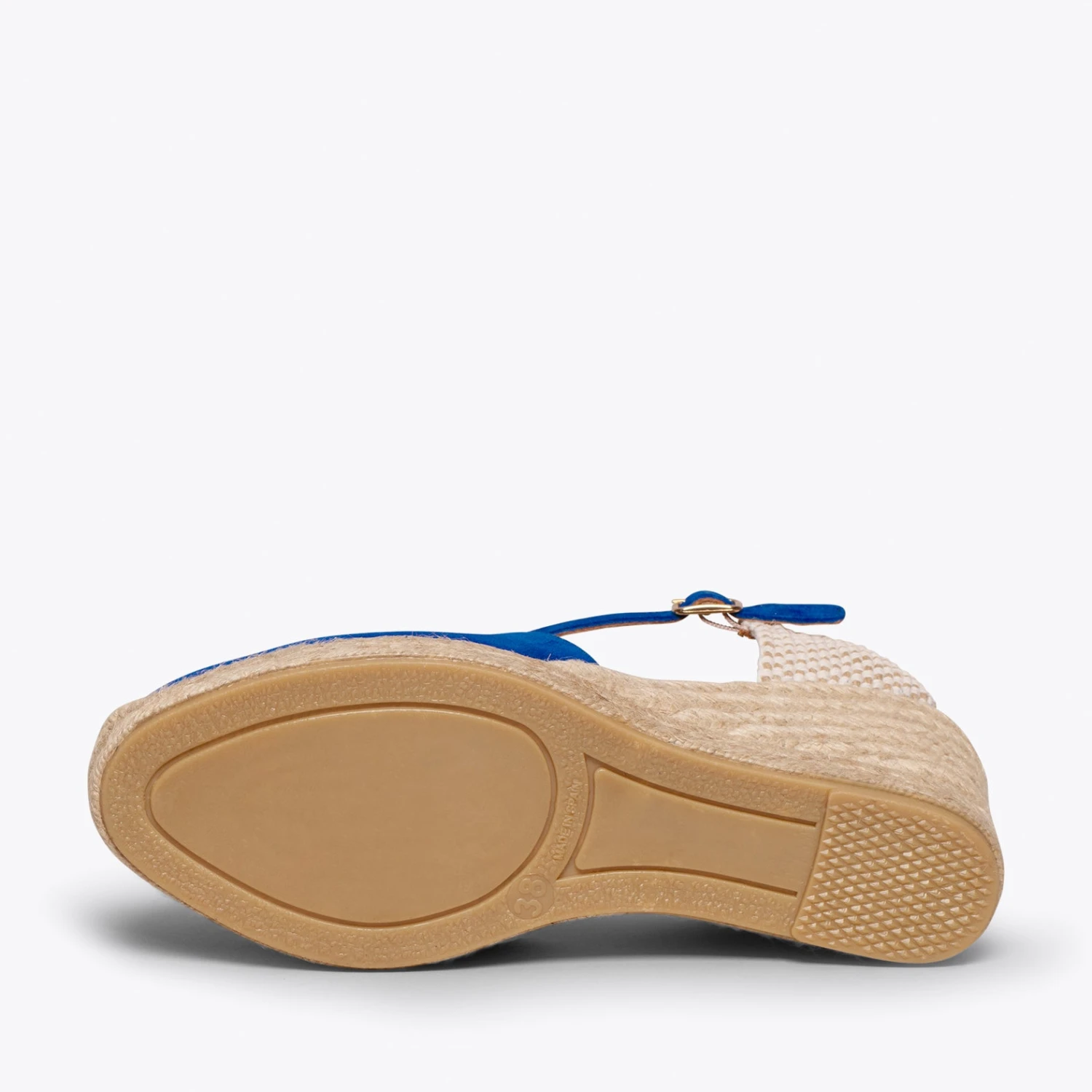 NERJA – Espadrilles à Talon Haut BLEU ROI – Image 5