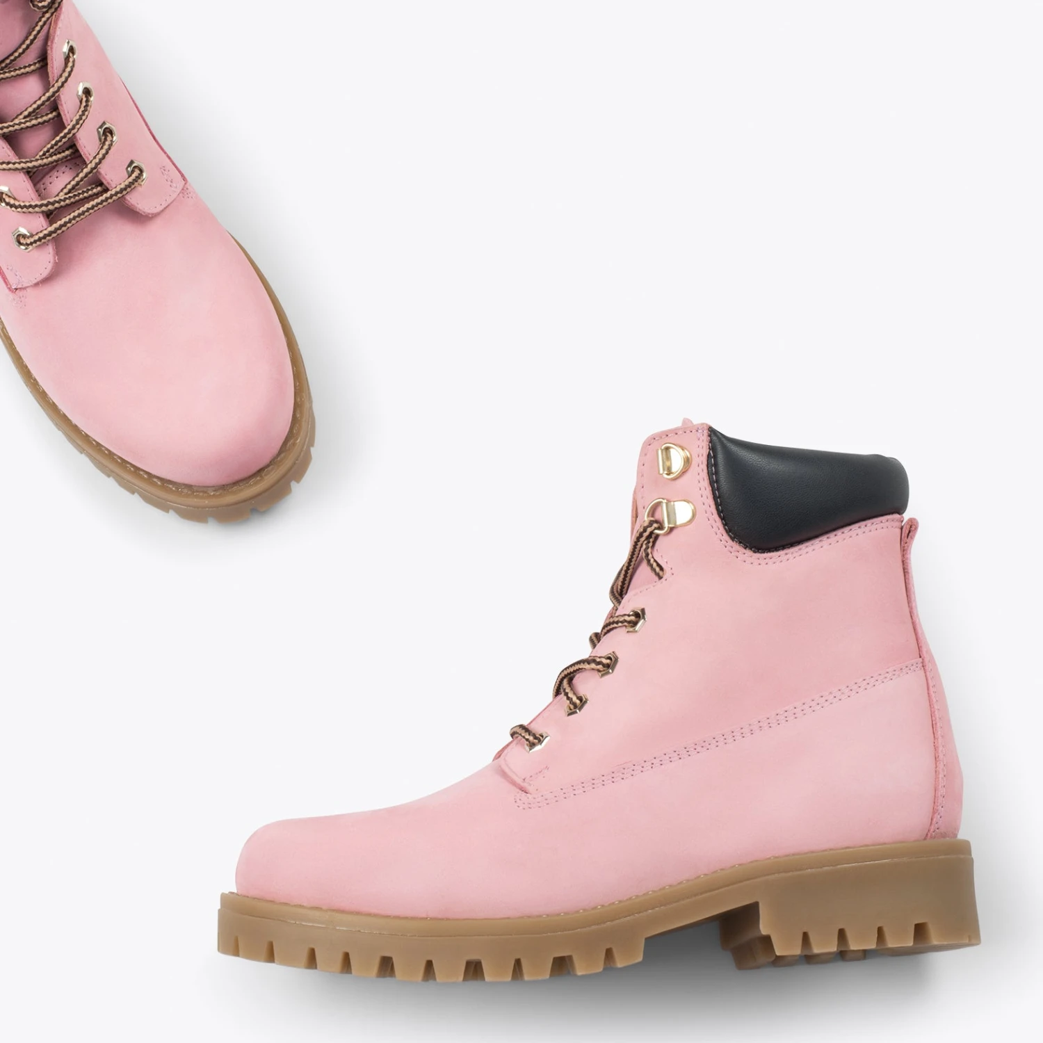 AVIATOR – Bottines De Montagne Pour Femme Nubuck ROSE – Image 2