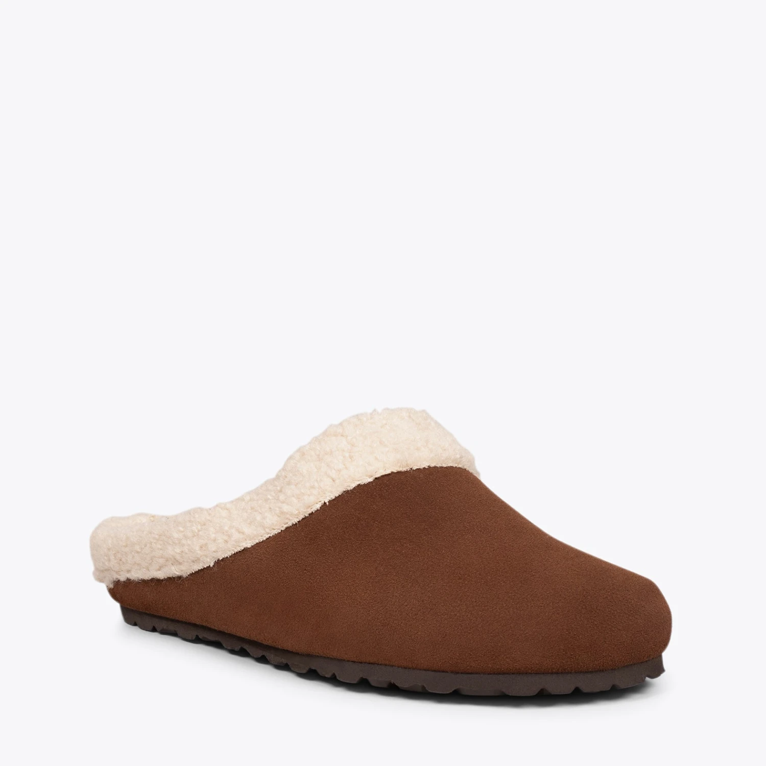 DREAM HOME - Pantoufles Avec Fourrure Pour Hommes MARRON – Image 4