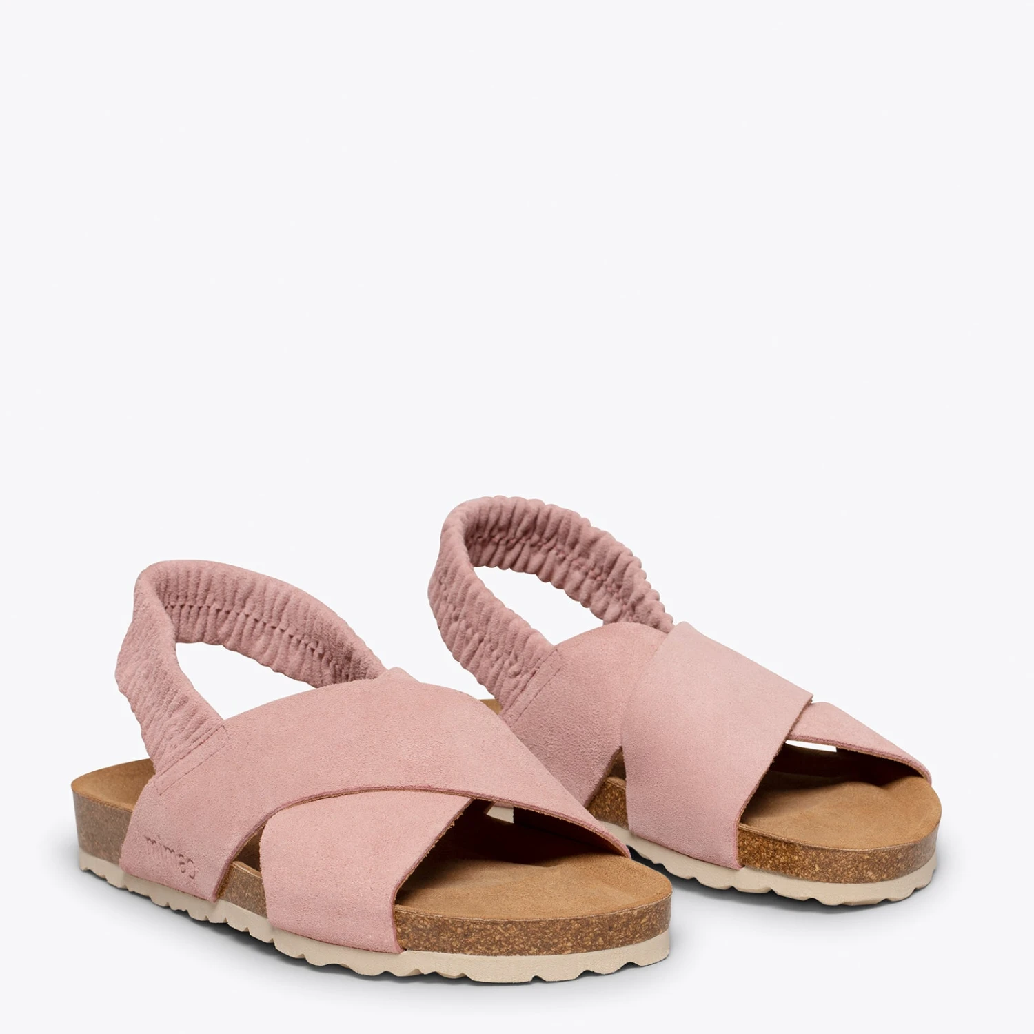 PALMERA - Sandale Plate à Brides Croisées Et élastique ROSE – Image 2