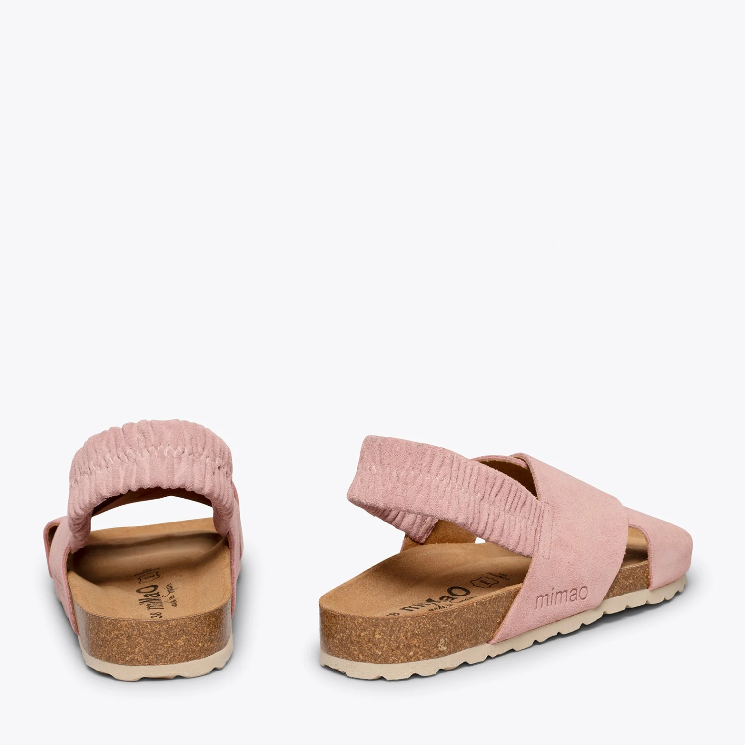 PALMERA - Sandale Plate à Brides Croisées Et élastique ROSE – Image 4