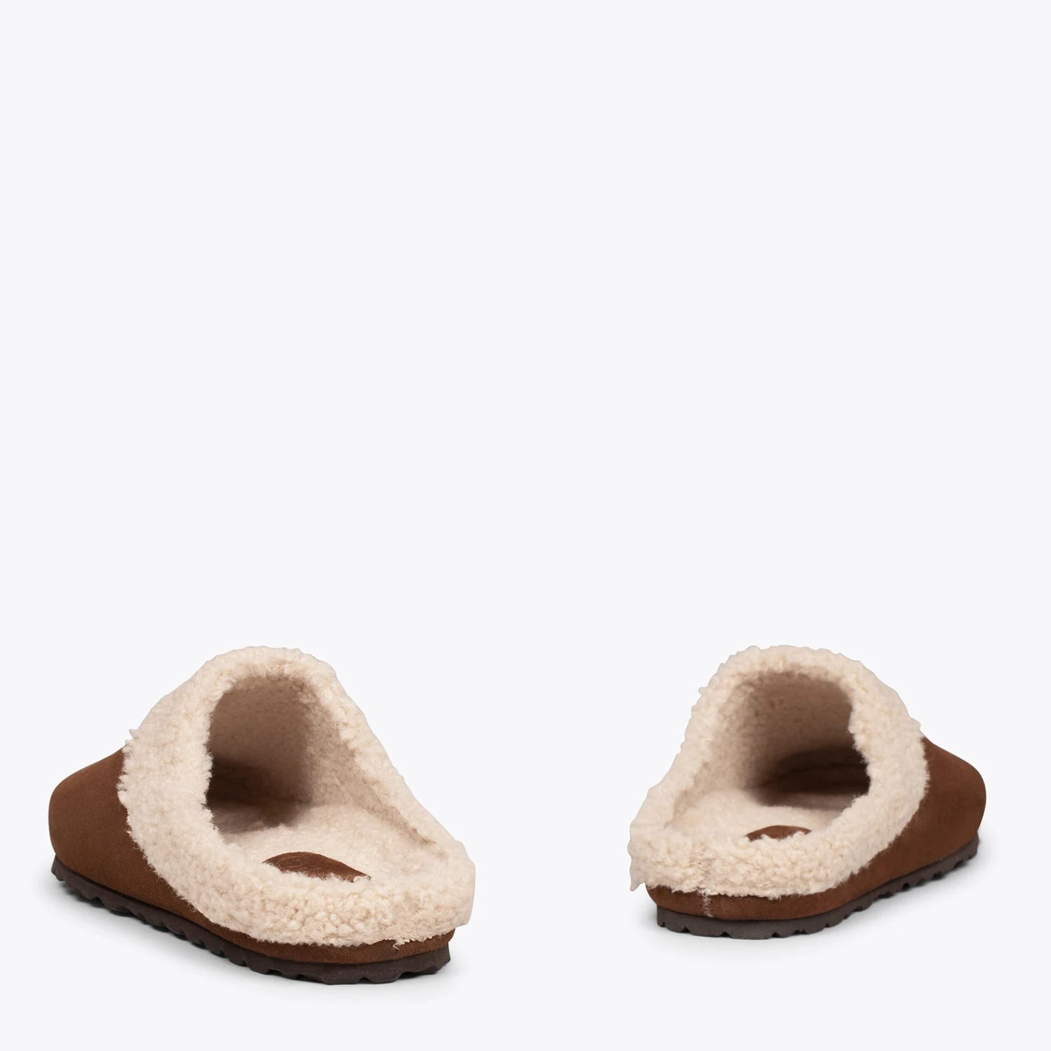 DREAM HOME - Pantoufles Avec Fourrure Pour Hommes MARRON – Image 3