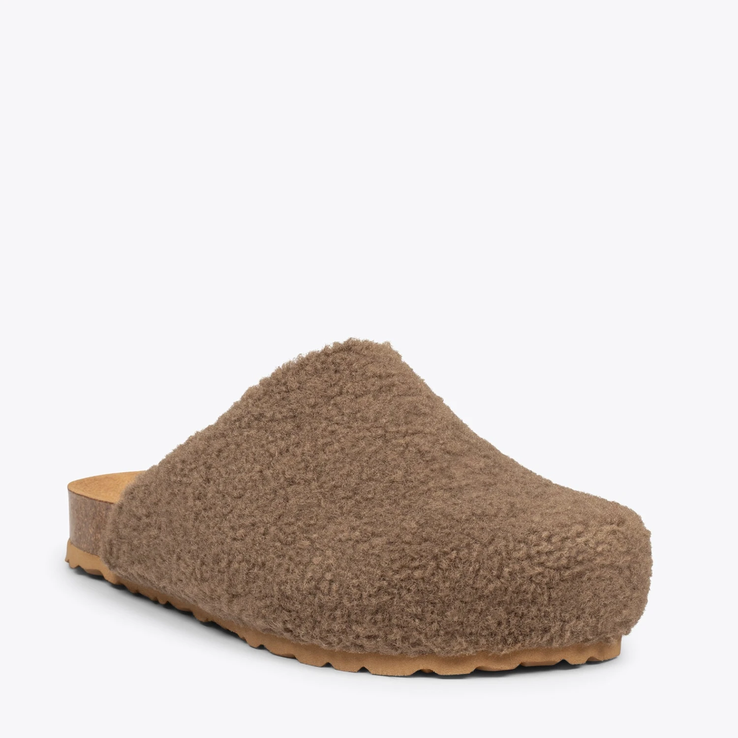 DREAMING - Chaussons Fourrure Mouton TAUPE – Image 4