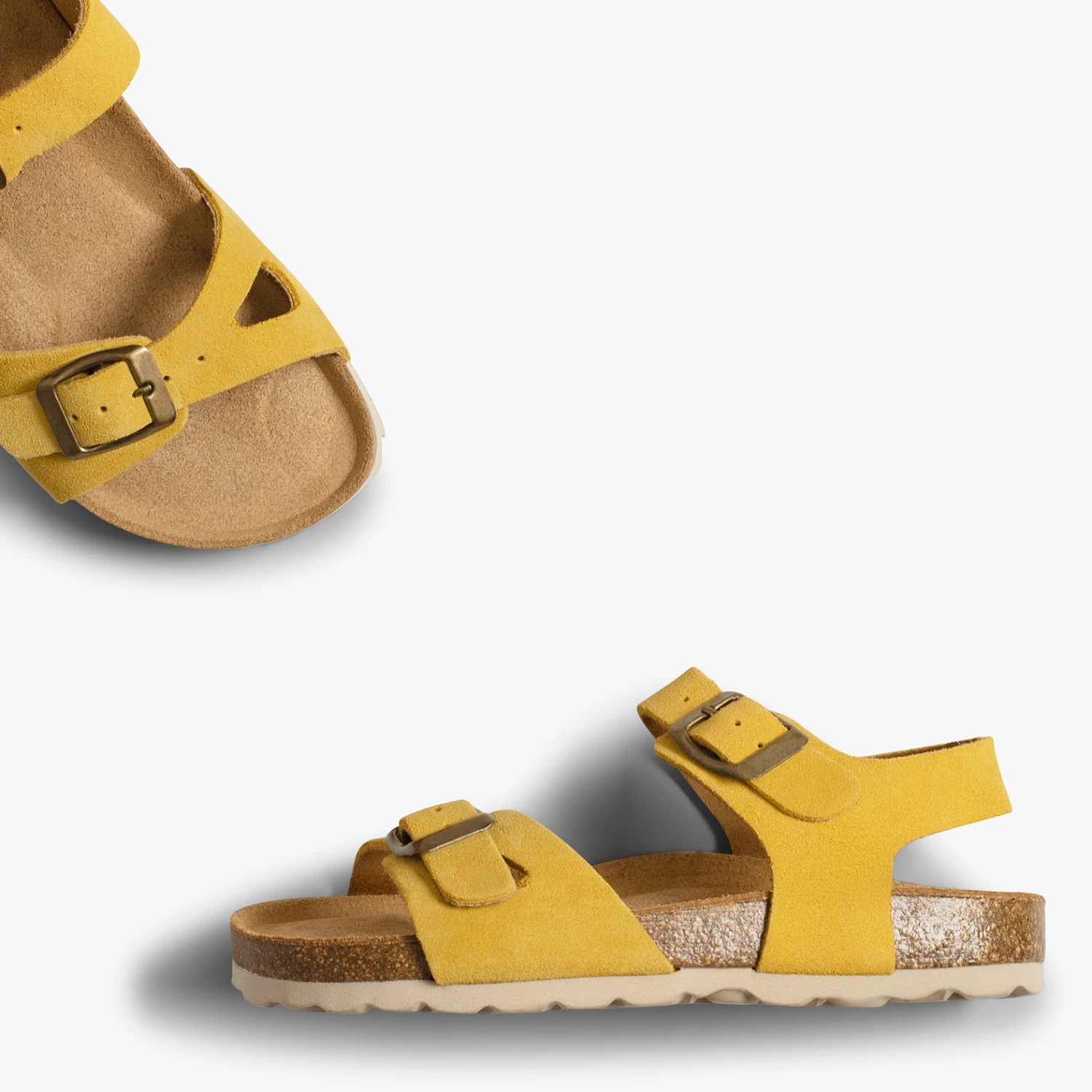 GLACE - Sandales Fille JAUNE BIO Avec Boucle – Image 3