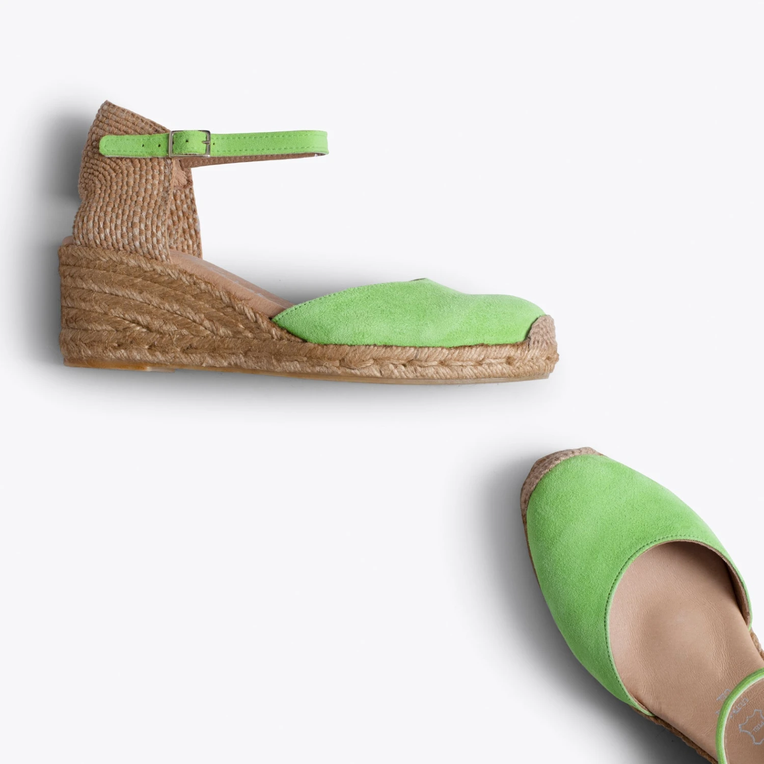 ALTEA - Espadrille Compensée VERT – Image 3