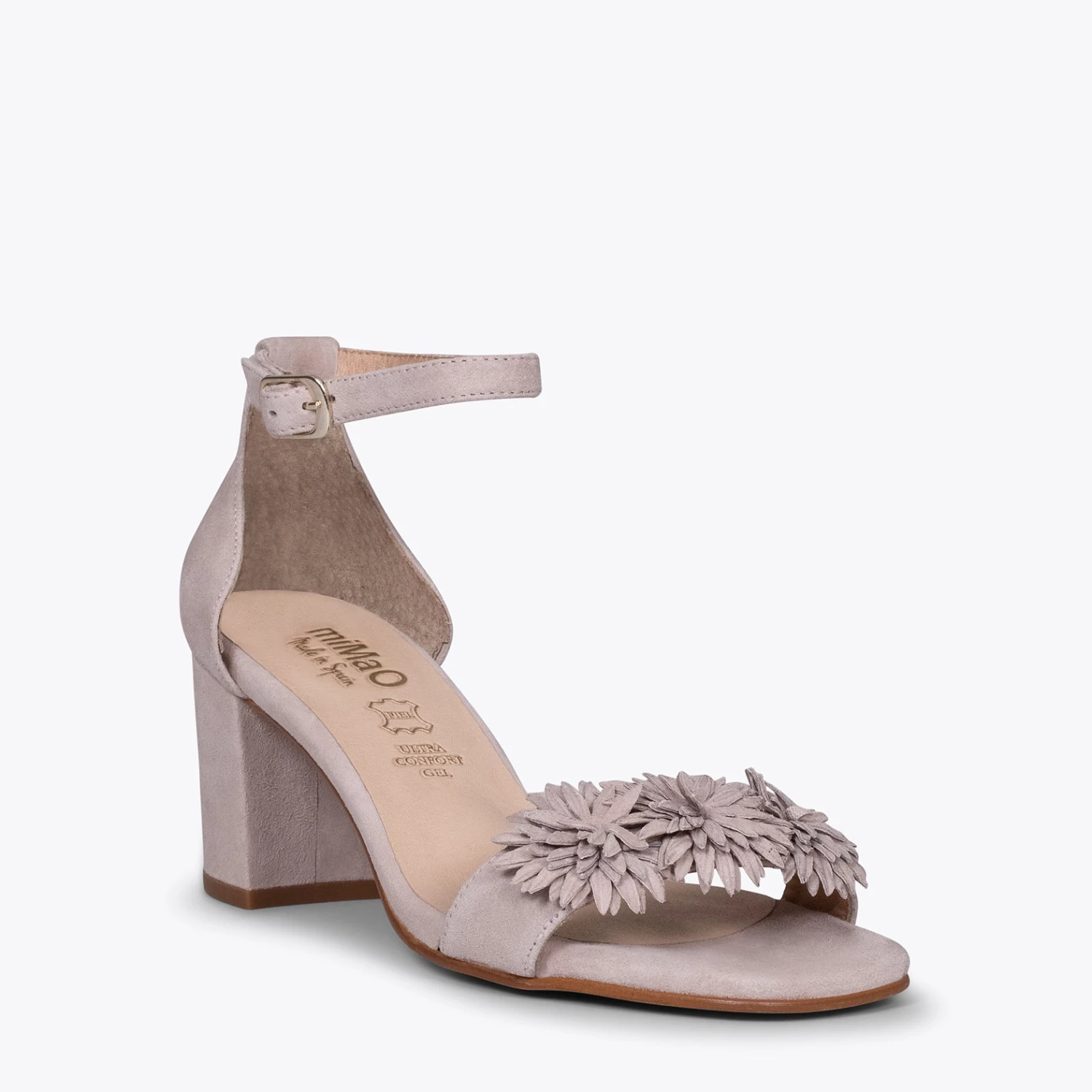 ZINNIA - Sandales De Soirée Avec Fleurs NUDE – Image 4