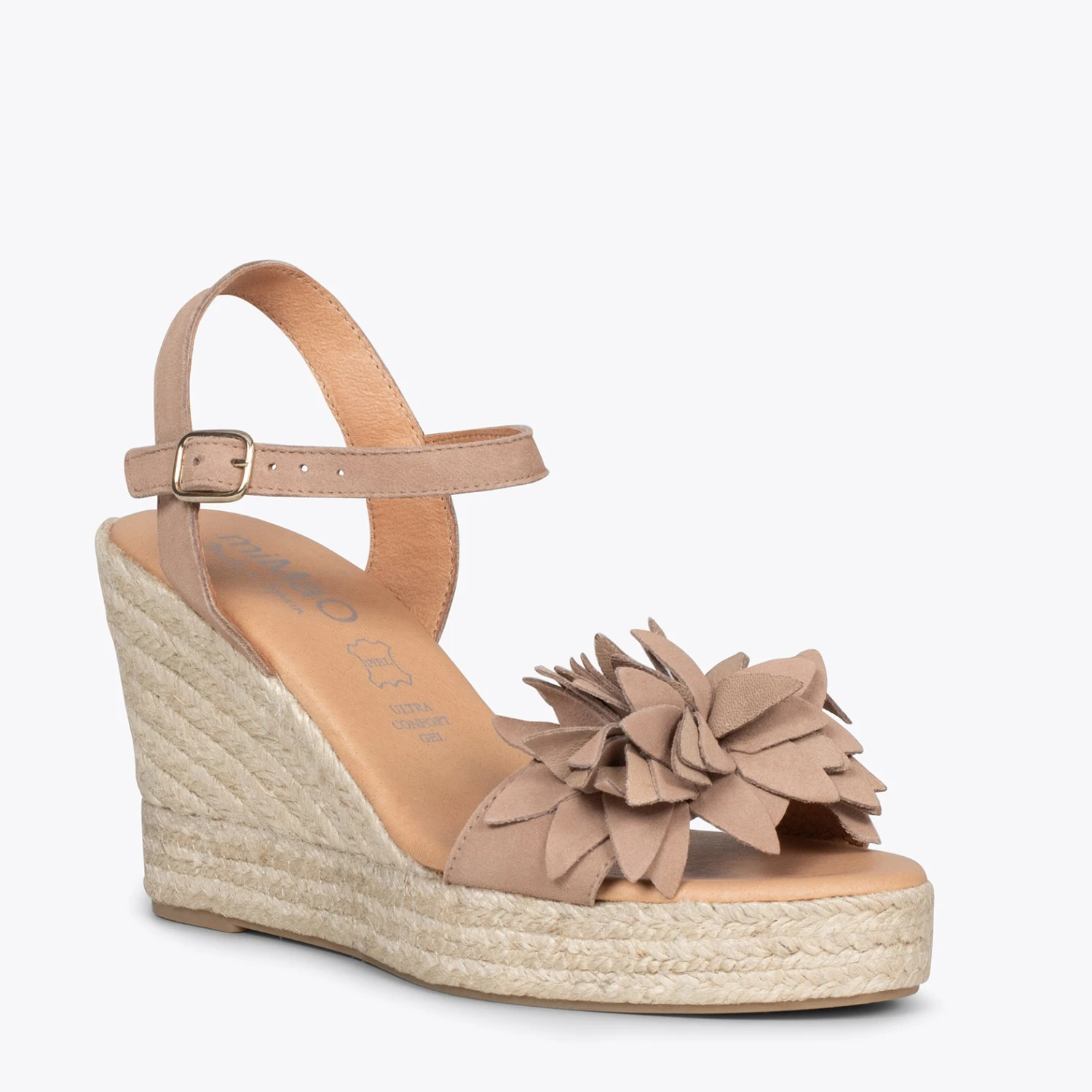 ZAHARA - Espadrilles Hautes Avec Fleurs MAQUILLAGE – Image 4