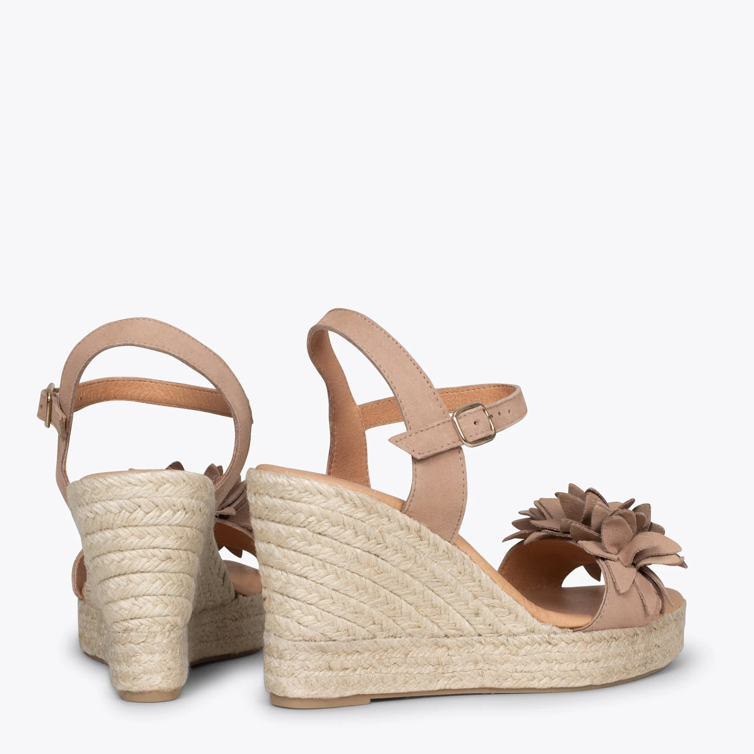 ZAHARA - Espadrilles Hautes Avec Fleurs MAQUILLAGE – Image 3
