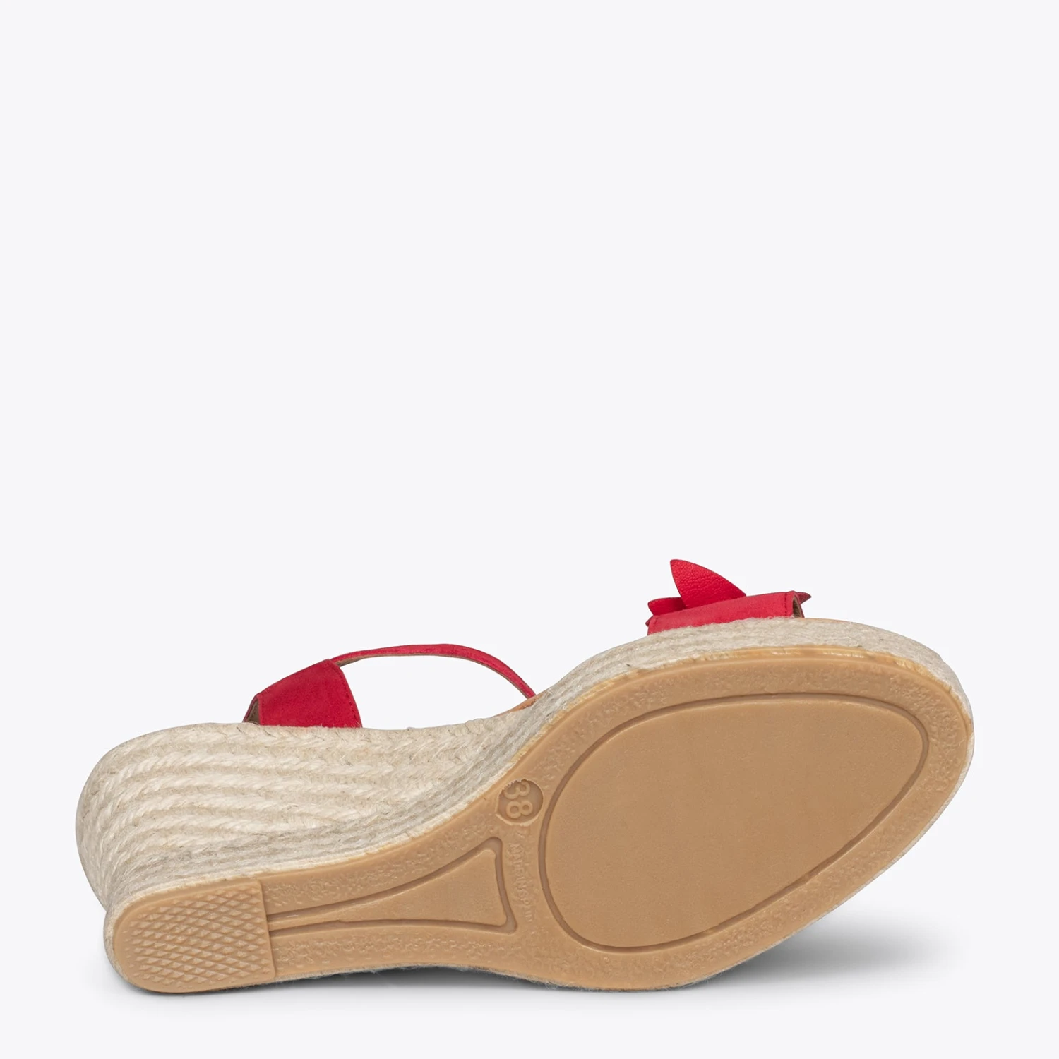 ZAHARA - Espadrilles Hautes Avec Fleurs ROUGE – Image 5
