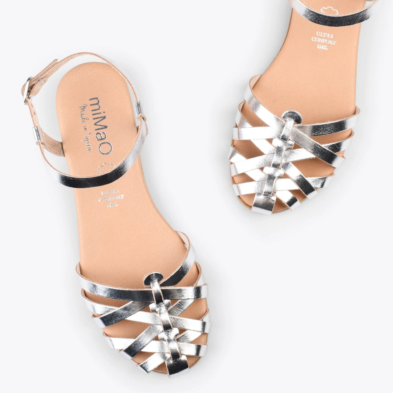 BEACH – Nu-pieds Tressés ARGENTÉ – Image 2