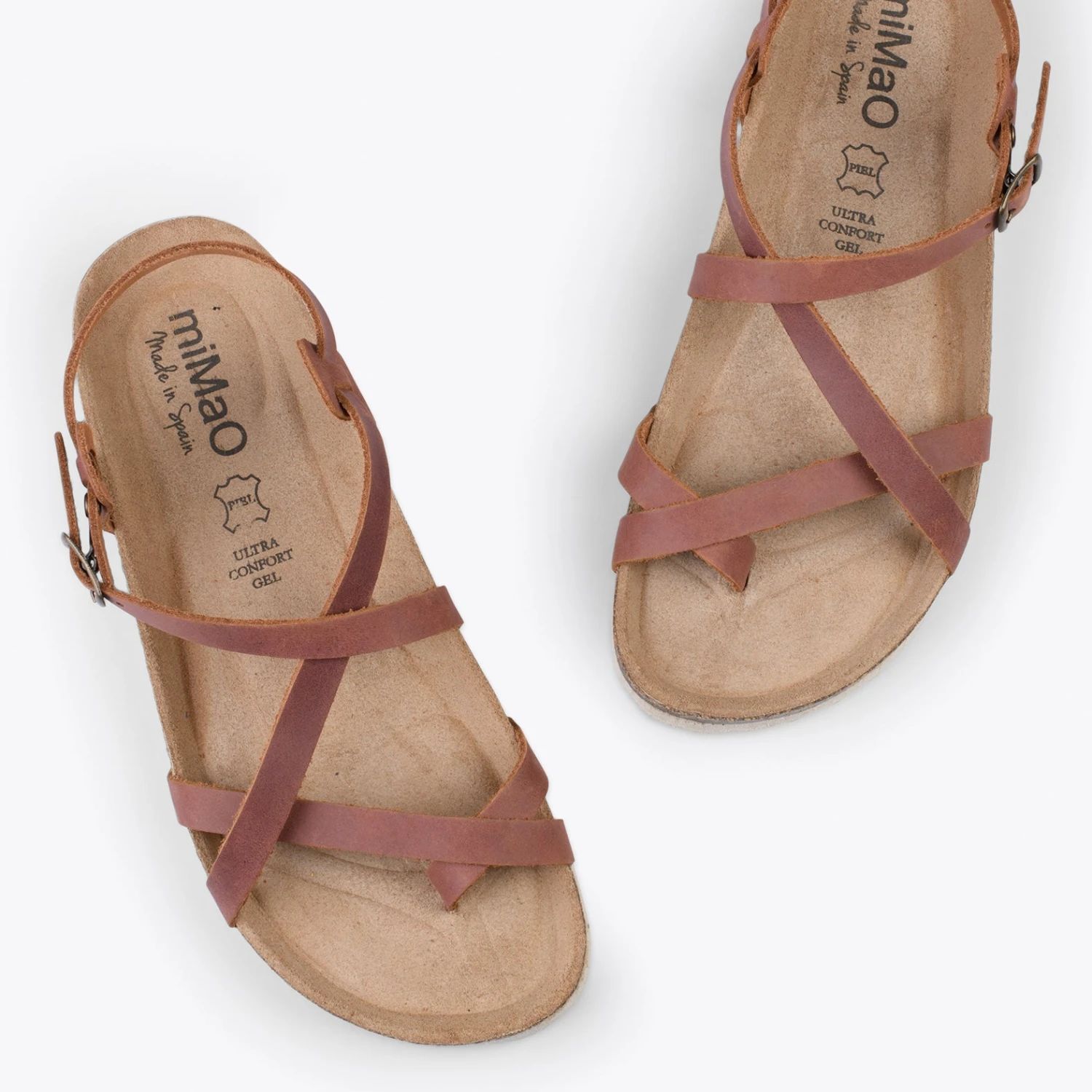 BOHEMIAN – Sandales BIO à Anneau D’orteil CAMEL – Image 2