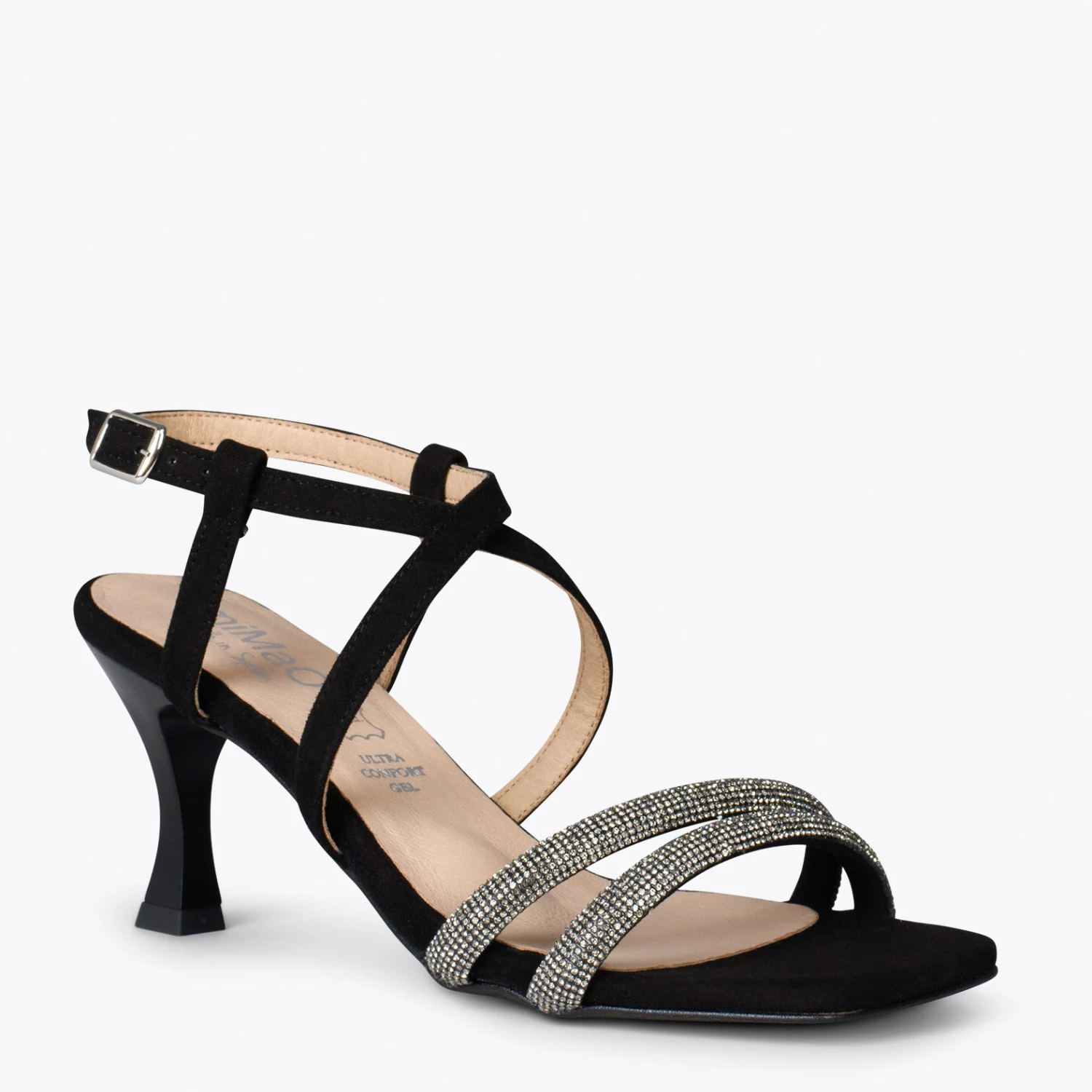 SHINNY - Sandales à Brides En Strass NOIR – Image 4