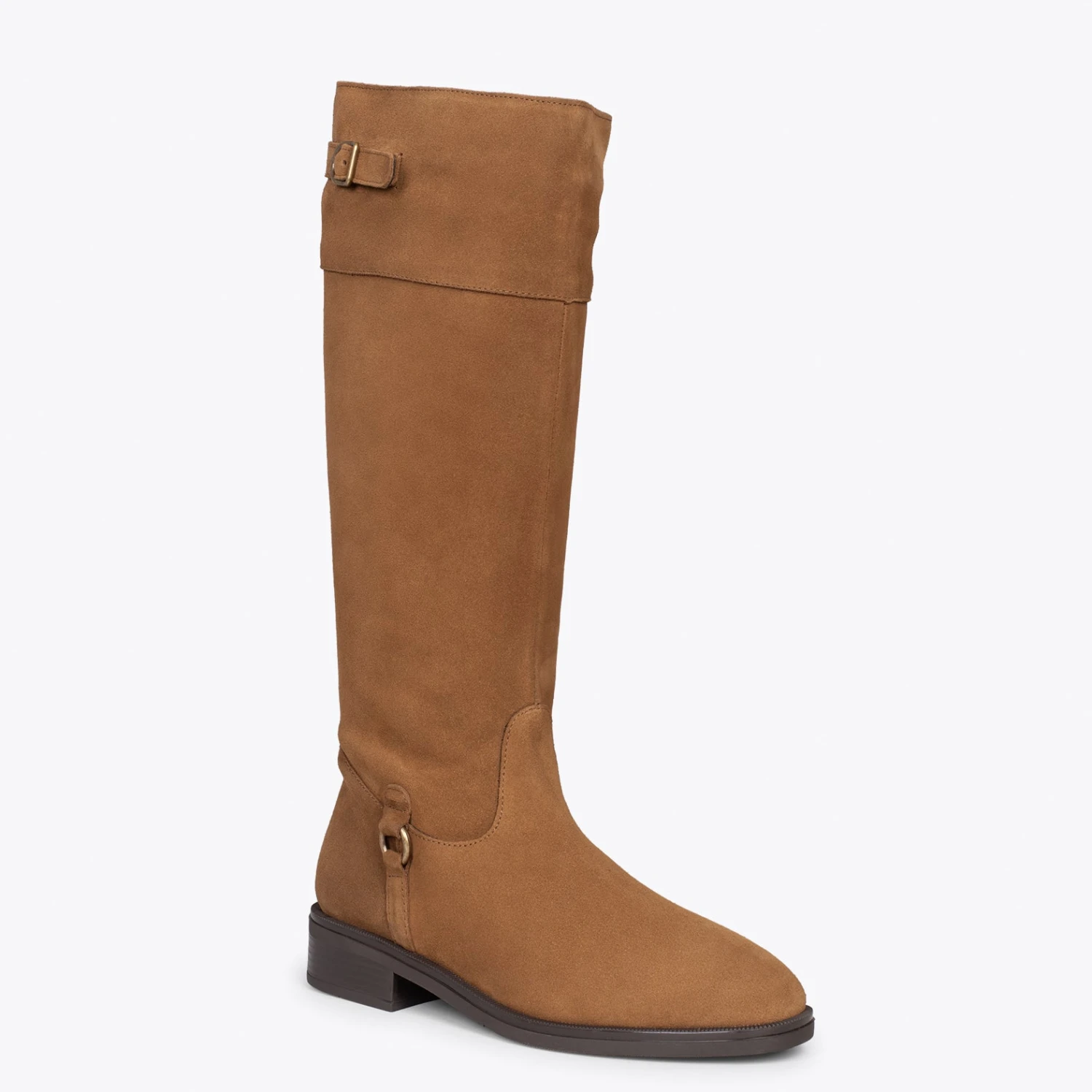 VIRGINIA – Bottes Hautes Pour Femme Avec Boucle CAMEL – Image 4