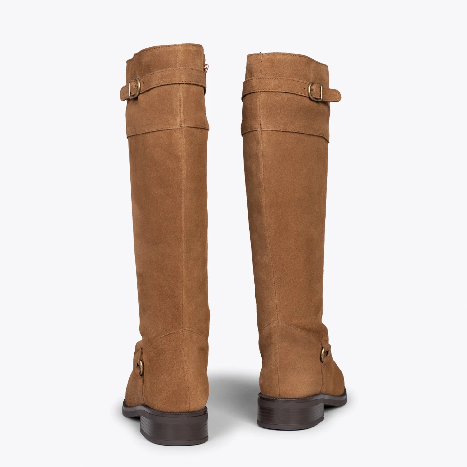 VIRGINIA – Bottes Hautes Pour Femme Avec Boucle CAMEL – Image 3