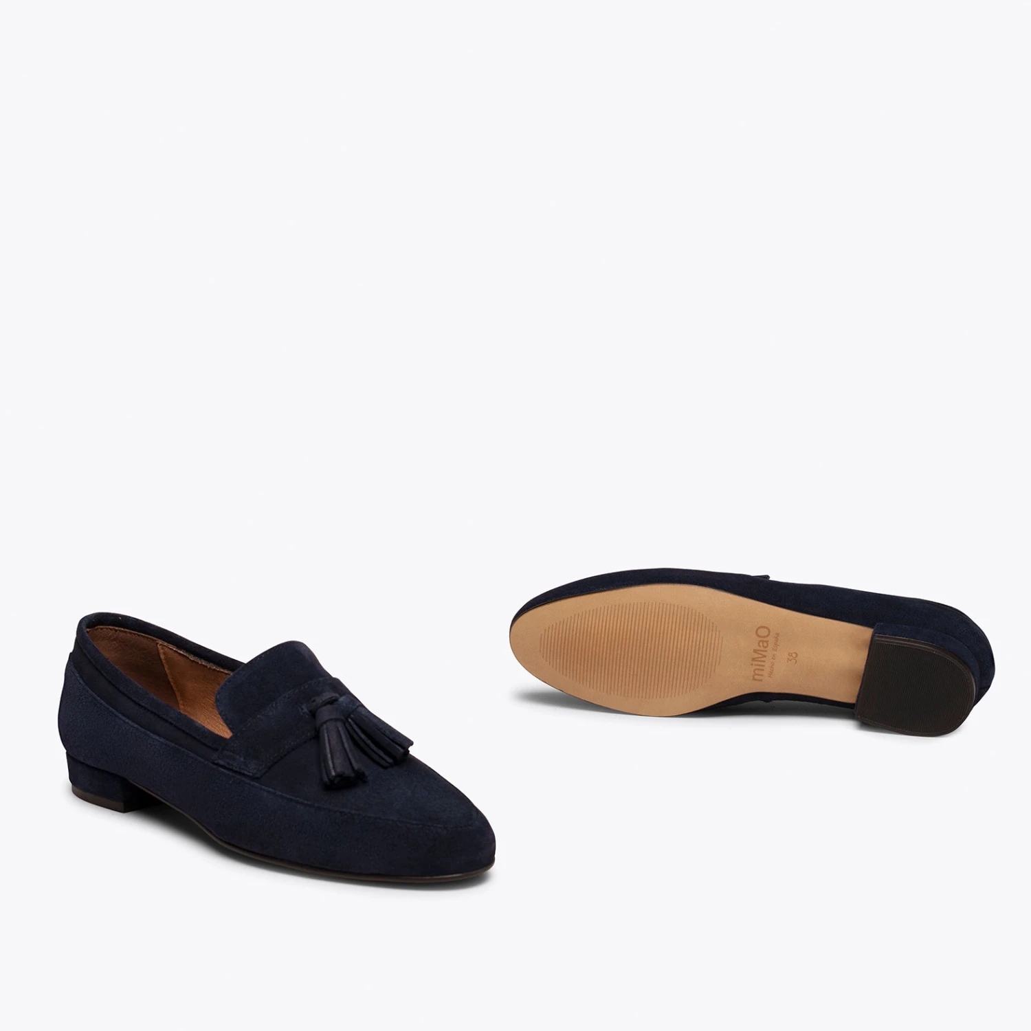 POMPON - Mocassin Femme BLEU MARINE Avec Pompon – Image 5