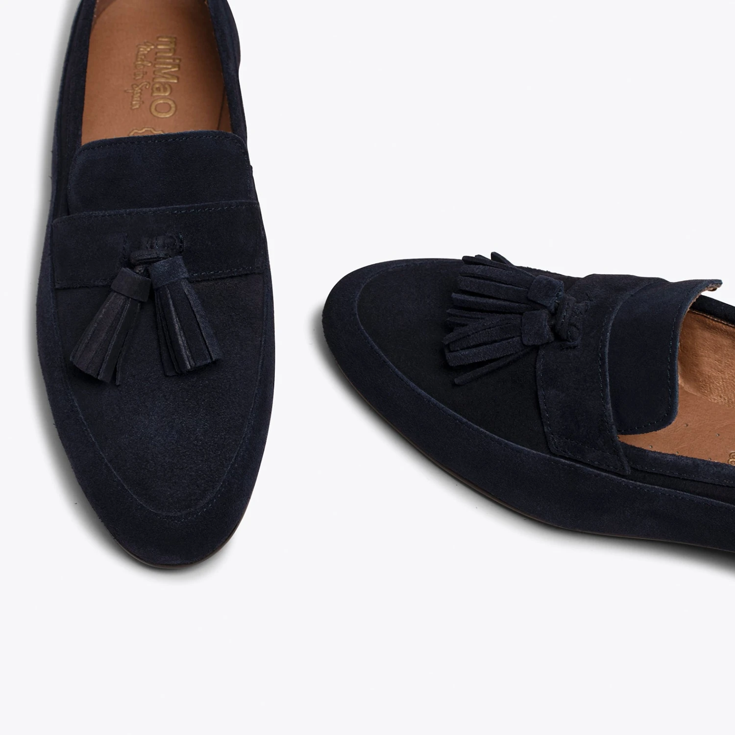 POMPON - Mocassin Femme BLEU MARINE Avec Pompon – Image 3