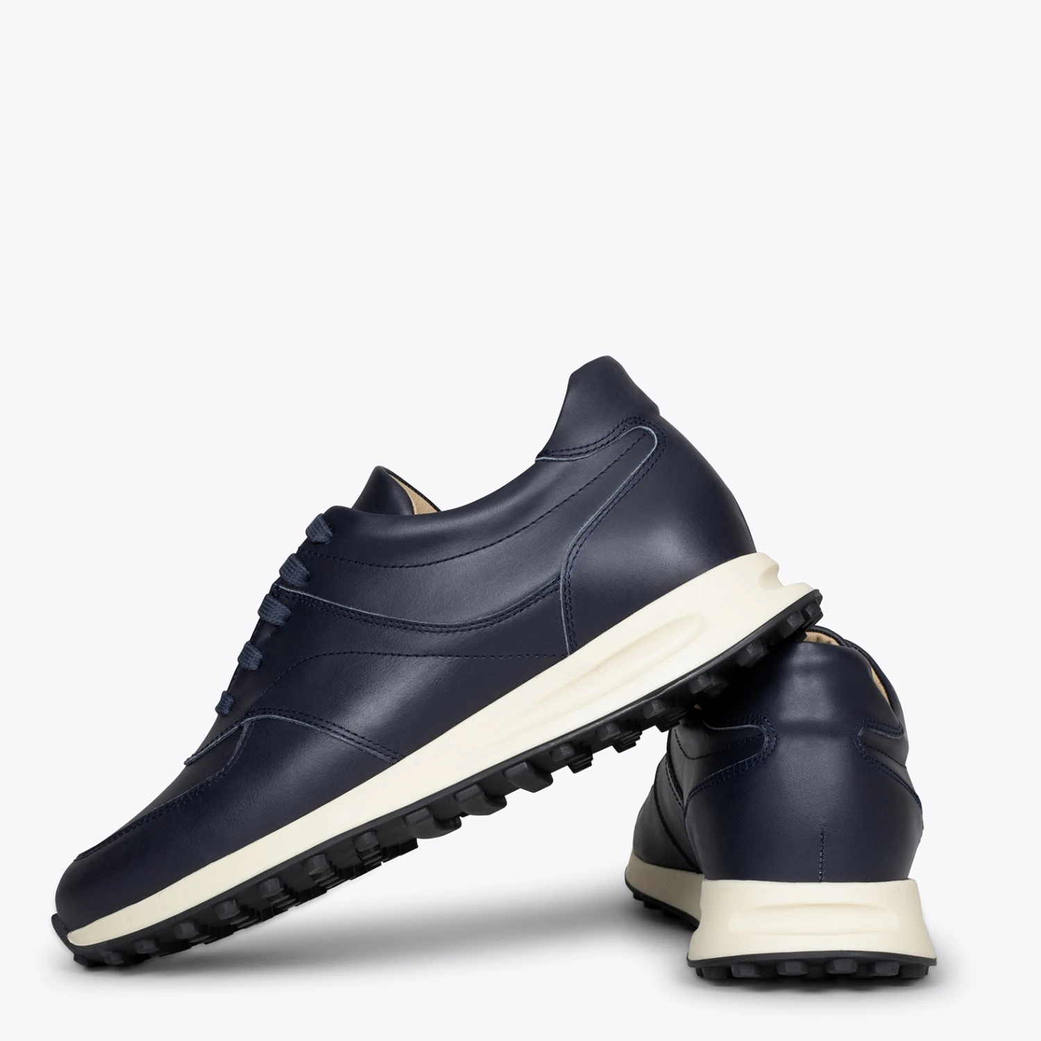 YORK - Baskets Habillées Pour Homme BLEU MARINE – Image 3