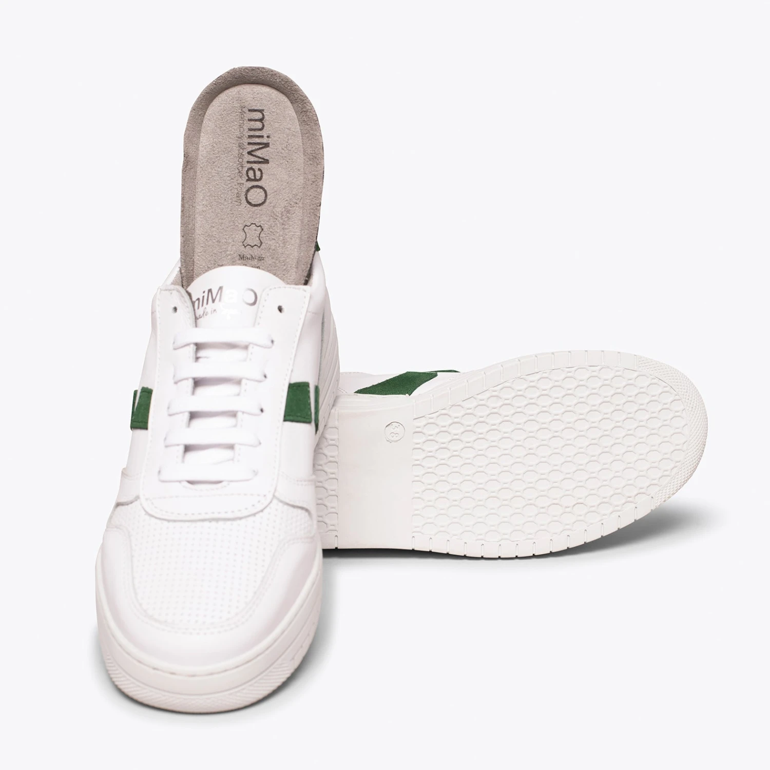 FUN - Baskets BLANC/VERT Pour Femme Memory Absorber Foam – Image 6