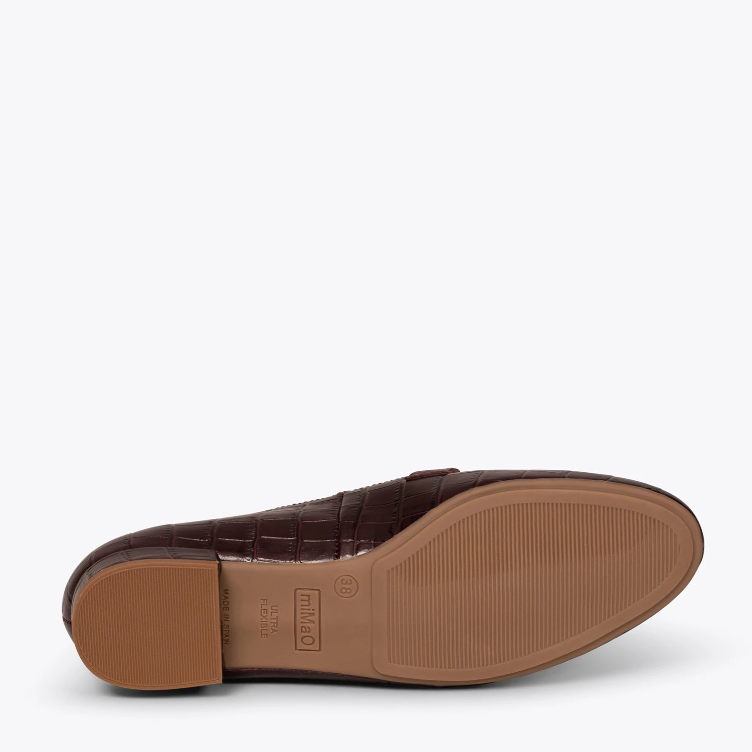 STYLE COCO - Mocassins Texturés BORDEAUX Pour Femmes – Image 5