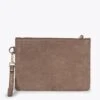 URBAN - Pochette Lisse Pour Femme TAUPE
