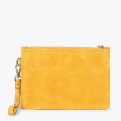 URBAN - Pochette Lisse Pour Femme JAUNE