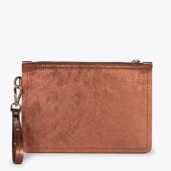 URBAN - Pochette Lisse Pour Femme BRONZE
