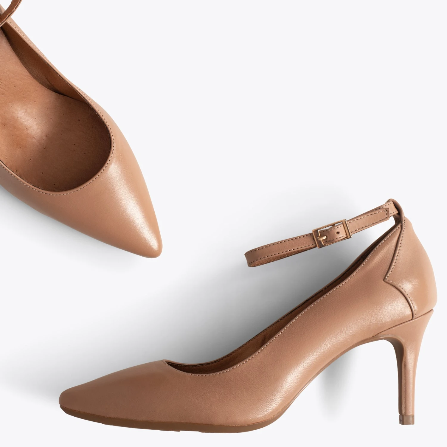 STILETTO BRACELET - Chaussures à Talon Fin Avec Bracelet NUDE – Image 2